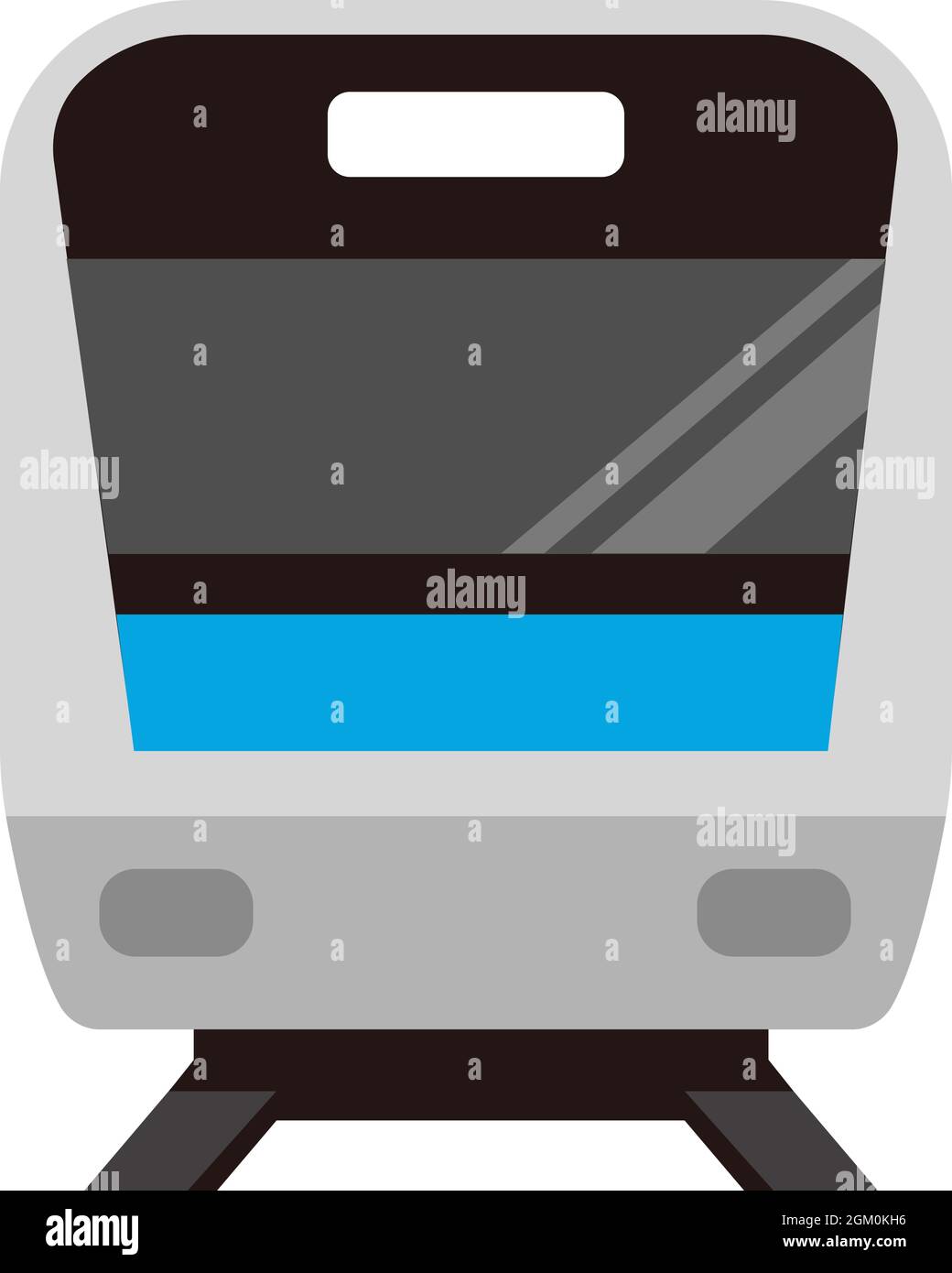 Vektordarstellung „Train Icon“ (Vorderansicht) Stock Vektor