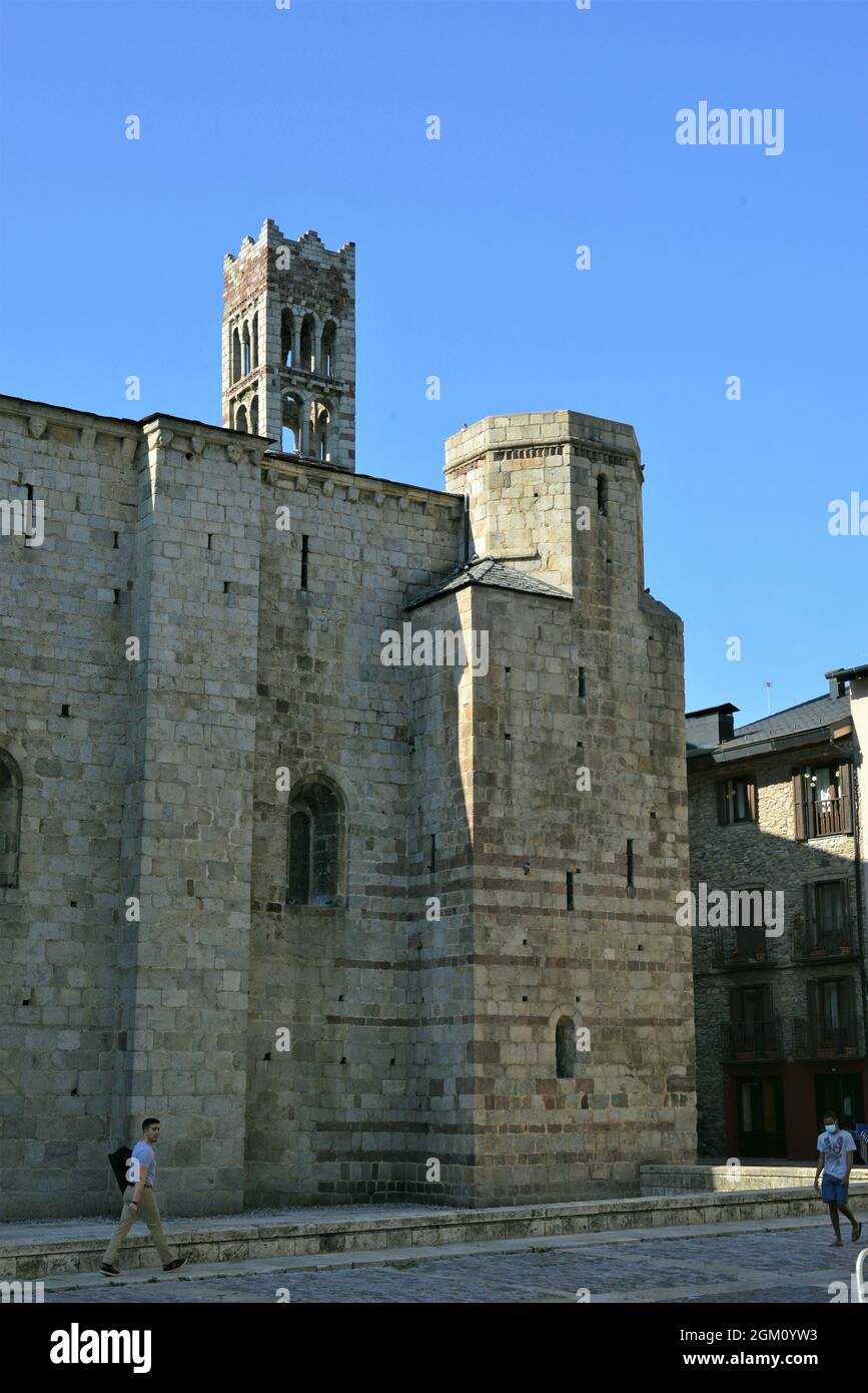 Kathedrale Santa Maria de la Seu d'Urgell in der Provinz Lerida, Katalonien, Spanien Stockfoto