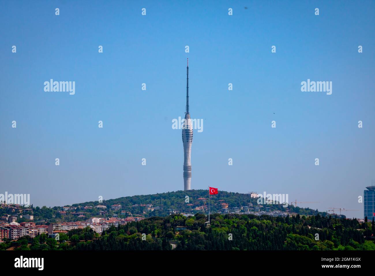 Camlica Radio-TV Turm in Istanbul Stockfoto