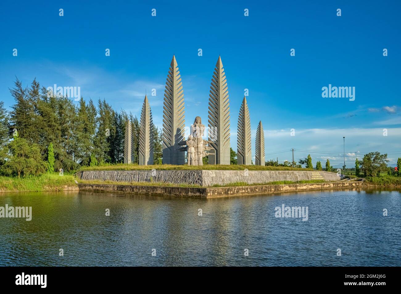 Die berühmte historische Parallelstelle von 17th während des Vietnamkrieges, Quang Binh, Vietnam Stockfoto