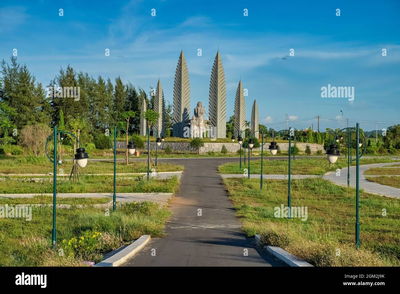 Die berühmte historische Parallelstelle von 17th während des Vietnamkrieges, Quang Binh, Vietnam Stockfoto