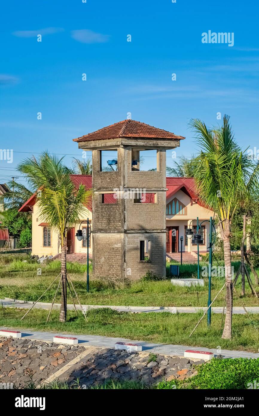 Die berühmte historische Parallelstelle von 17th während des Vietnamkrieges, Quang Binh, Vietnam Stockfoto