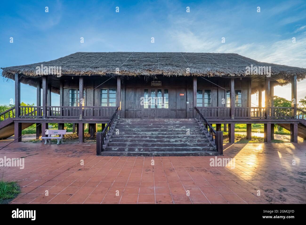 Die berühmte historische Parallelstelle von 17th während des Vietnamkrieges, Quang Binh, Vietnam Stockfoto