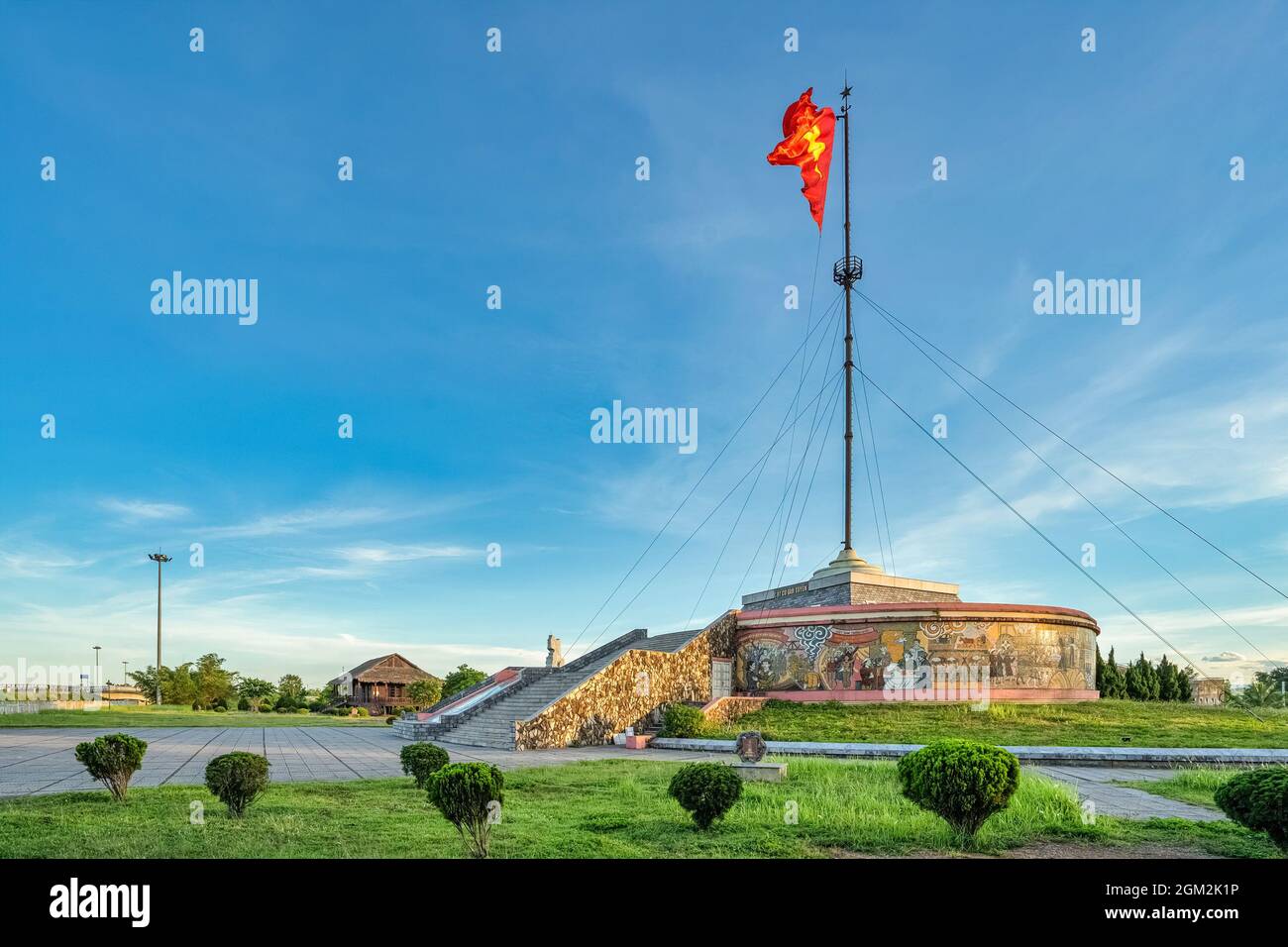 Die berühmte historische Parallelstelle von 17th während des Vietnamkrieges, Quang Binh, Vietnam Stockfoto