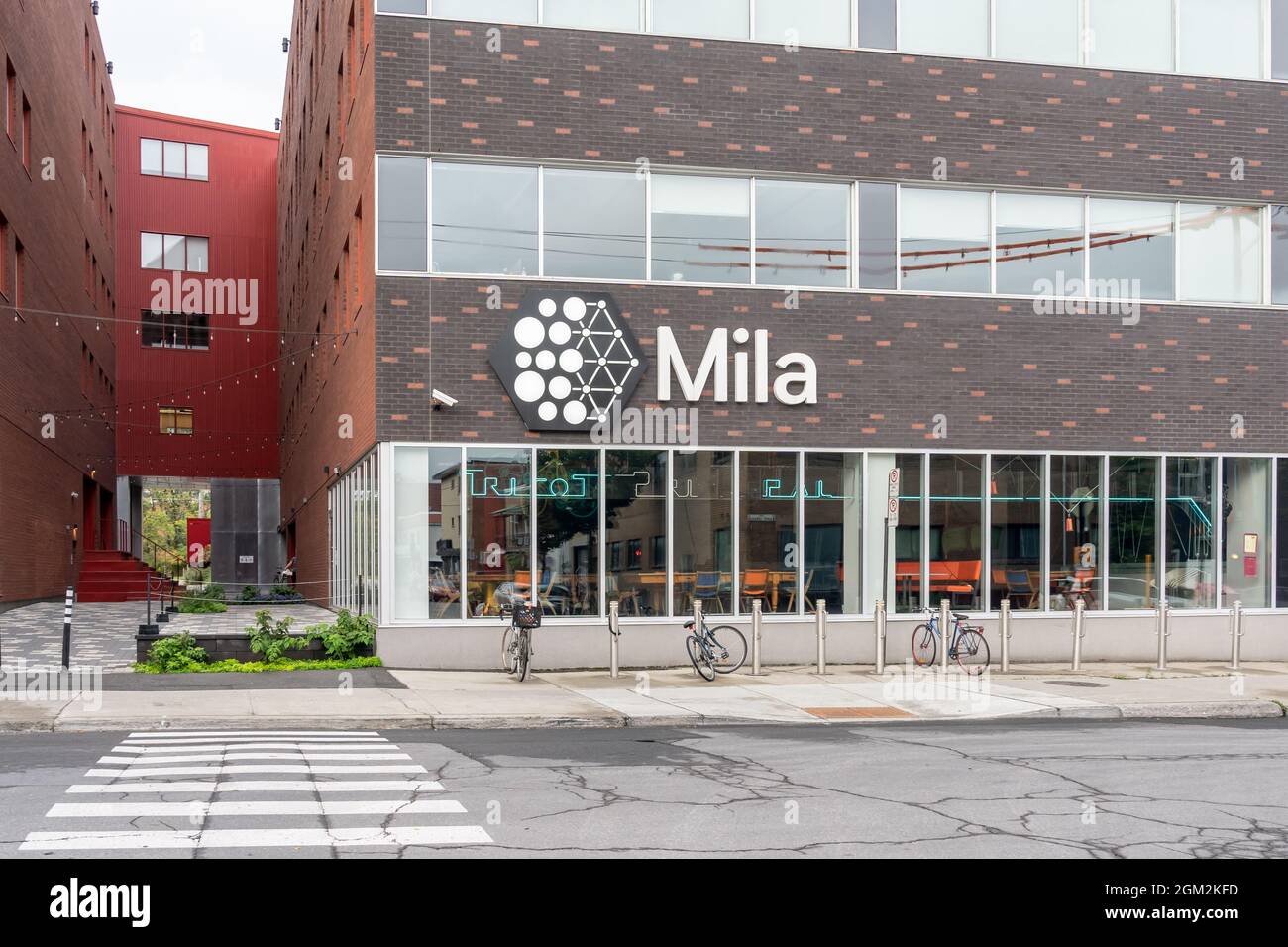 Hauptsitz von Mila in Montreal, QC, Kanada. Stockfoto