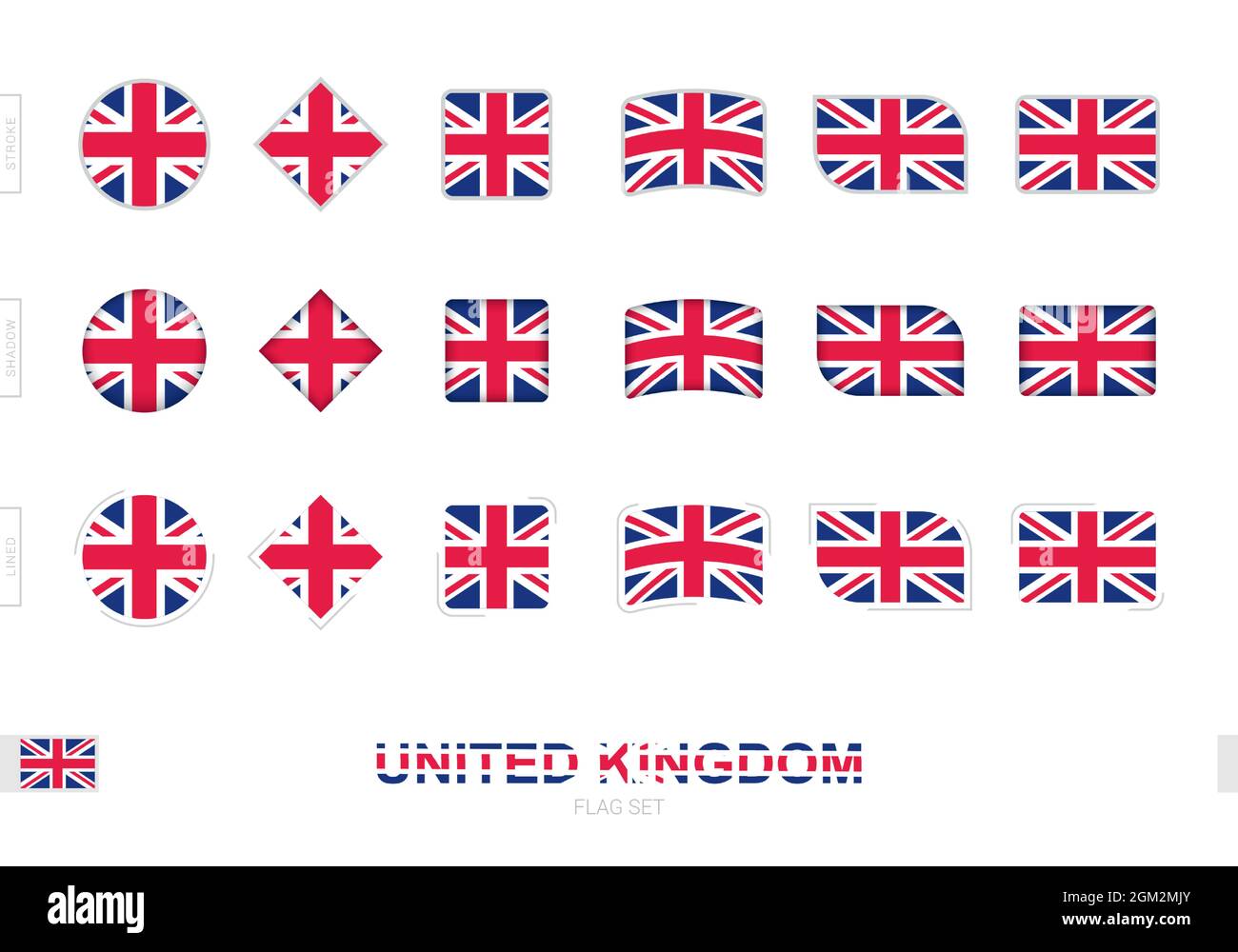 2 Stück Vinyl-Aufkleber Römische Flagge UK – 75 Mm, Wetterfest Für Auto & Helm