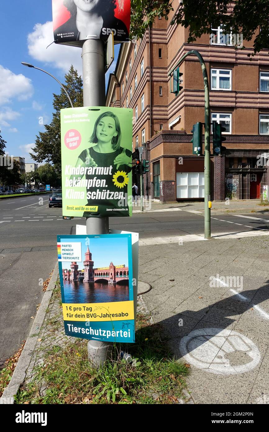 Plakate, Berlin, Deutschland Stockfoto