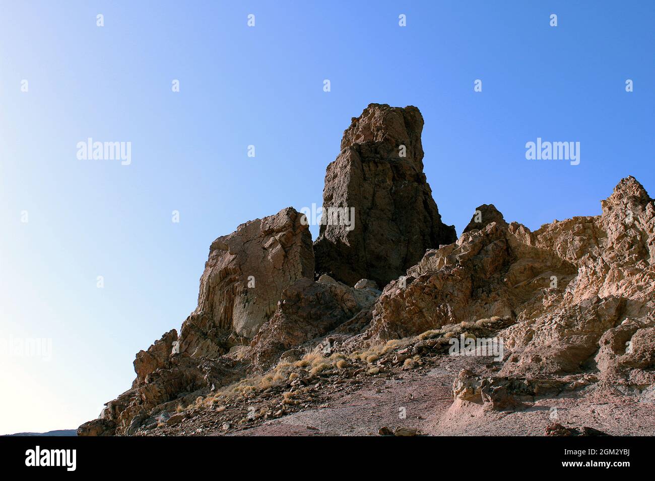 Vista de Montaña rocosa de El mirador de la Ruleta Stockfoto