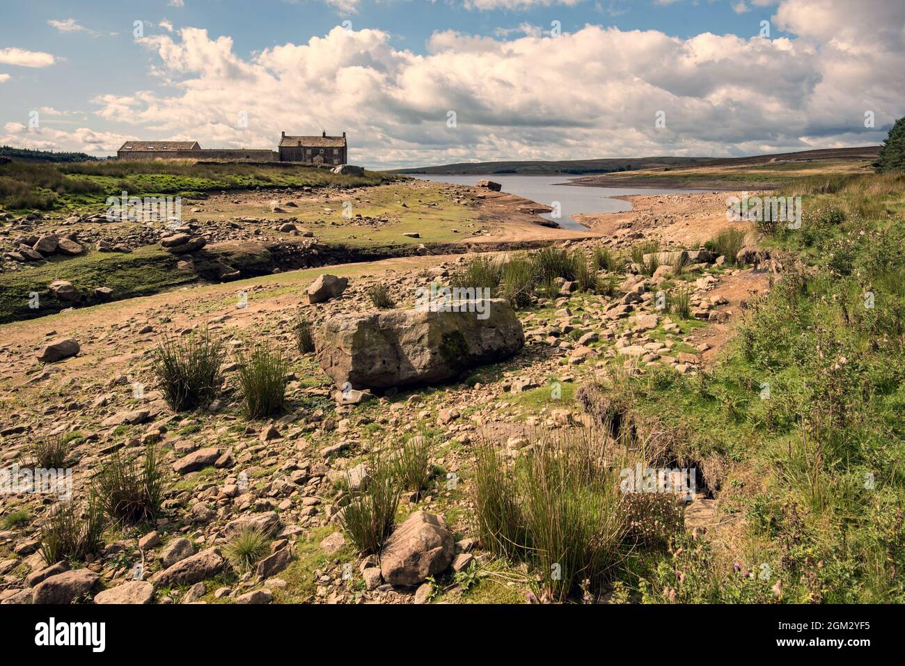 Grimwith House in der Nähe des Grimwith Stausees am Hebden Moor in der Nähe von Grassington Stockfoto