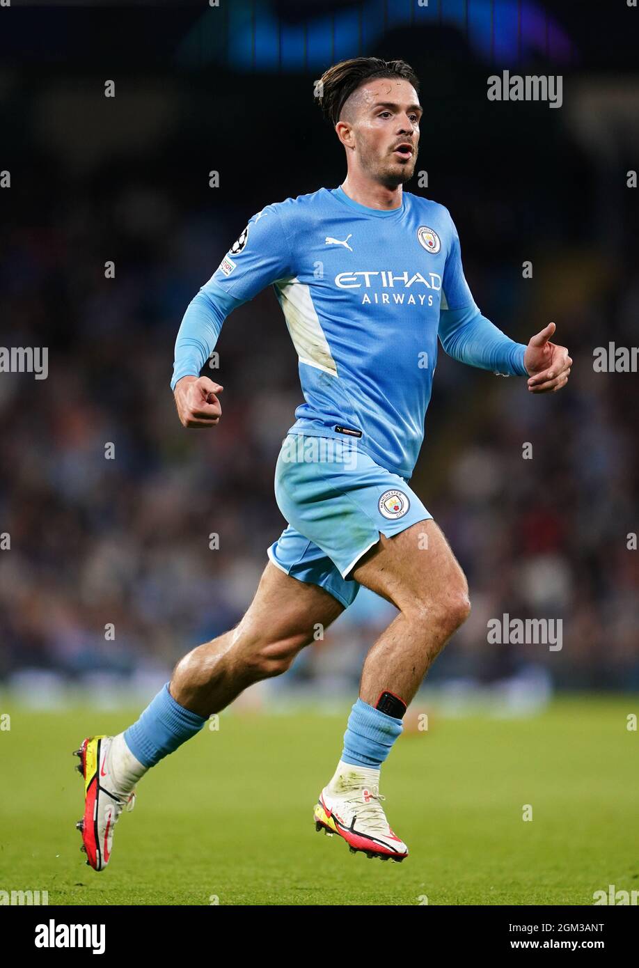 Jack Grealish von Manchester City während des UEFA Champions League-Spiels der Gruppe A im Etihad Stadium, Manchester. Bilddatum: Mittwoch, 15. September 2021. Stockfoto