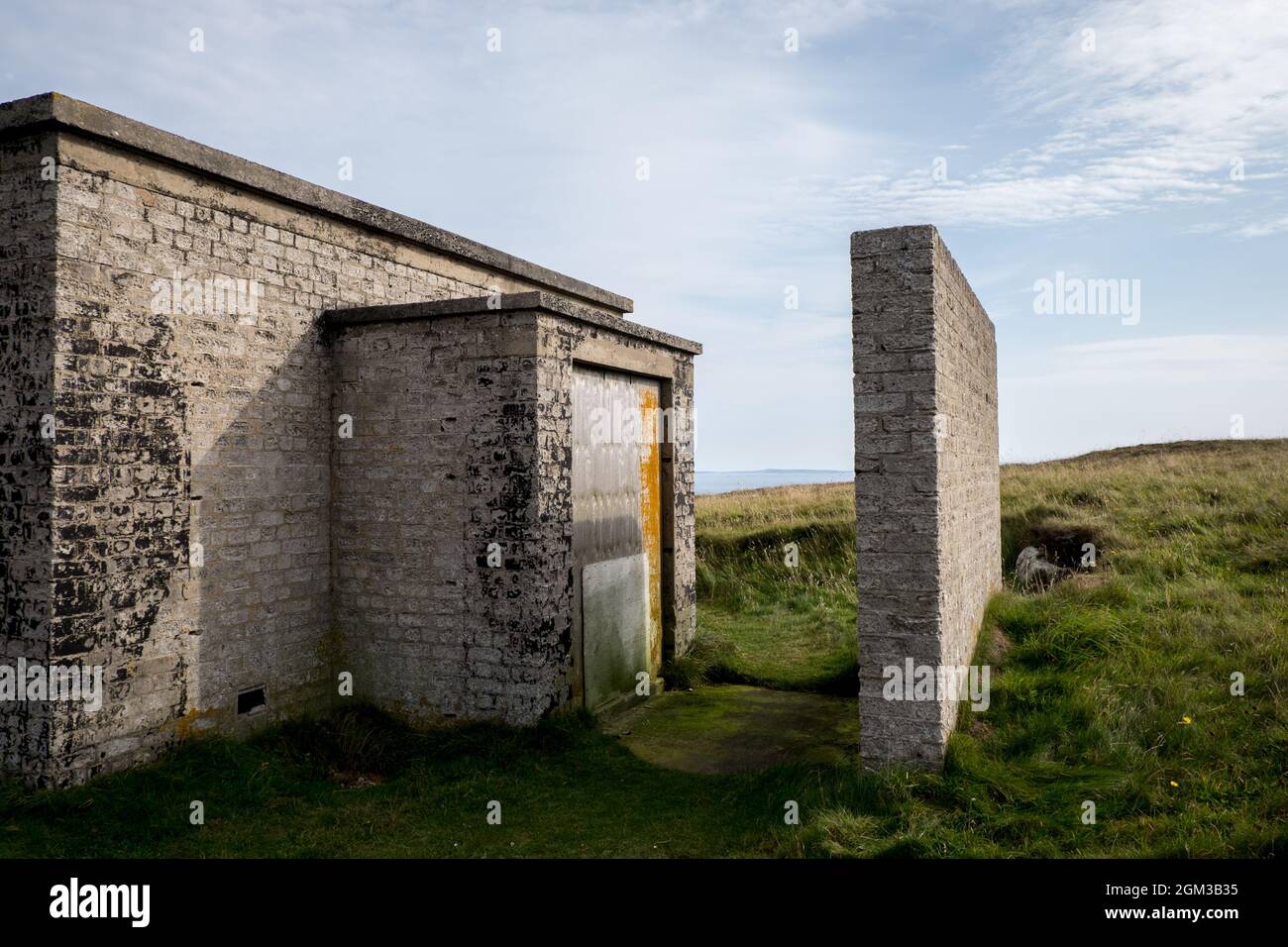 Gebäude Der Radarstation Im Weltkrieg 2, Dunnet Head Stockfoto