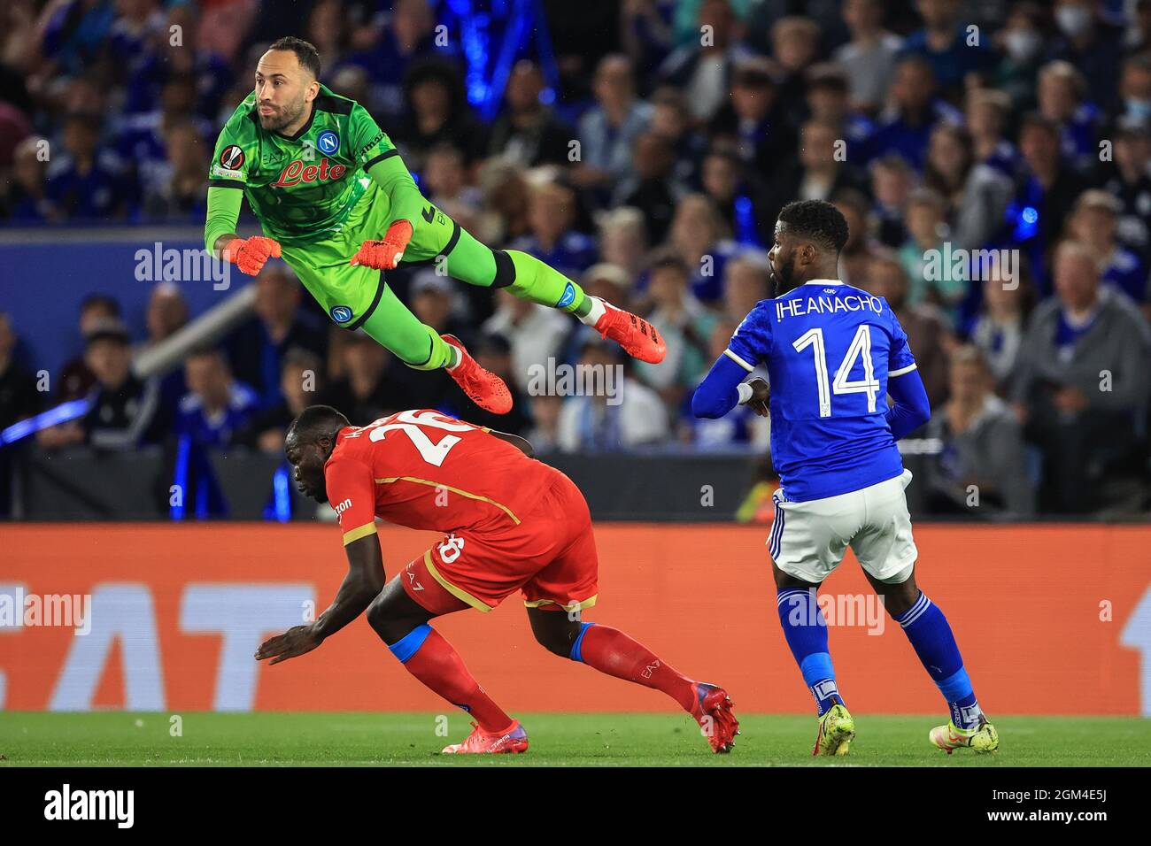 David Ospina #25 von Napoli schlägt klar Stockfoto