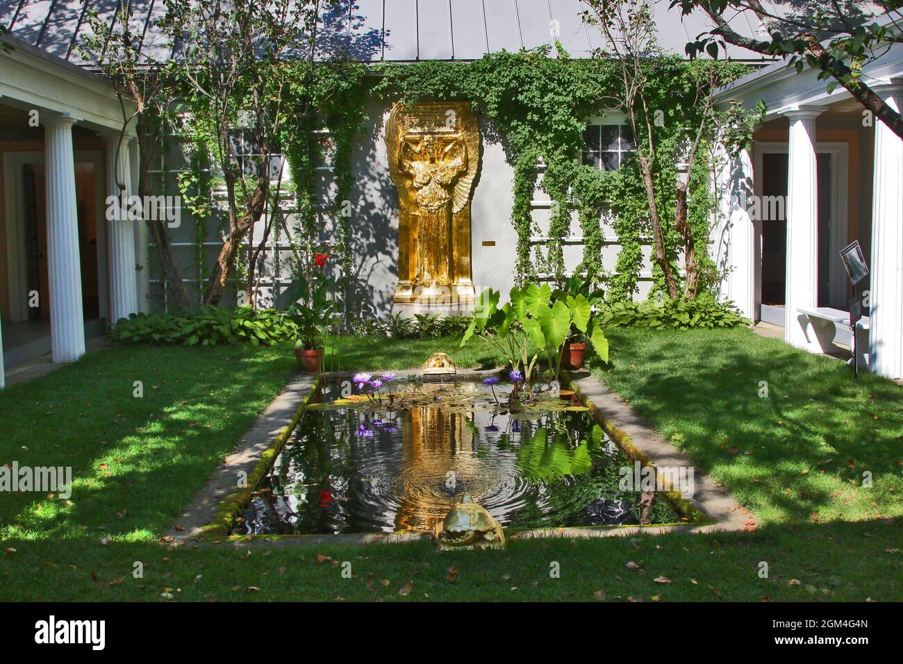 USA, New Hampshire, Saint Gaudens National Historical Park, Haus, Gärten, Skulptur, Ssculptor, Stockfoto