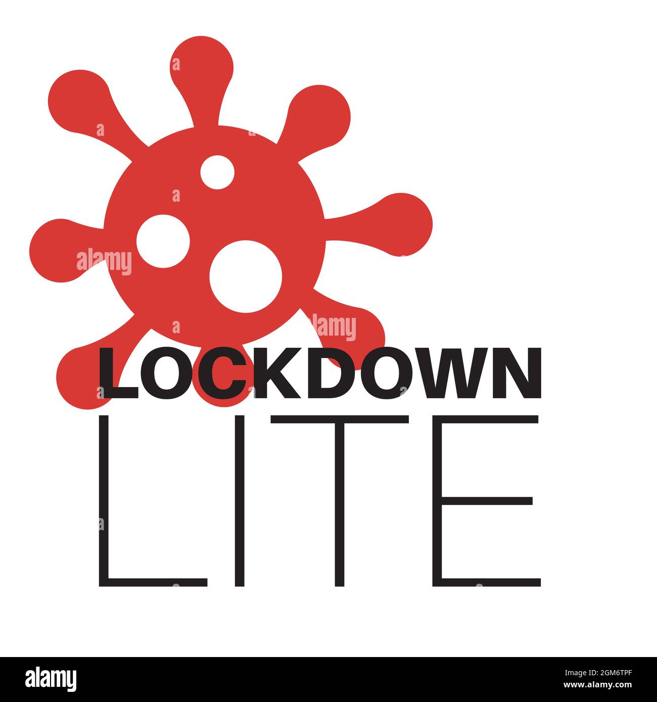 Lockdown Lite Stock Vektor