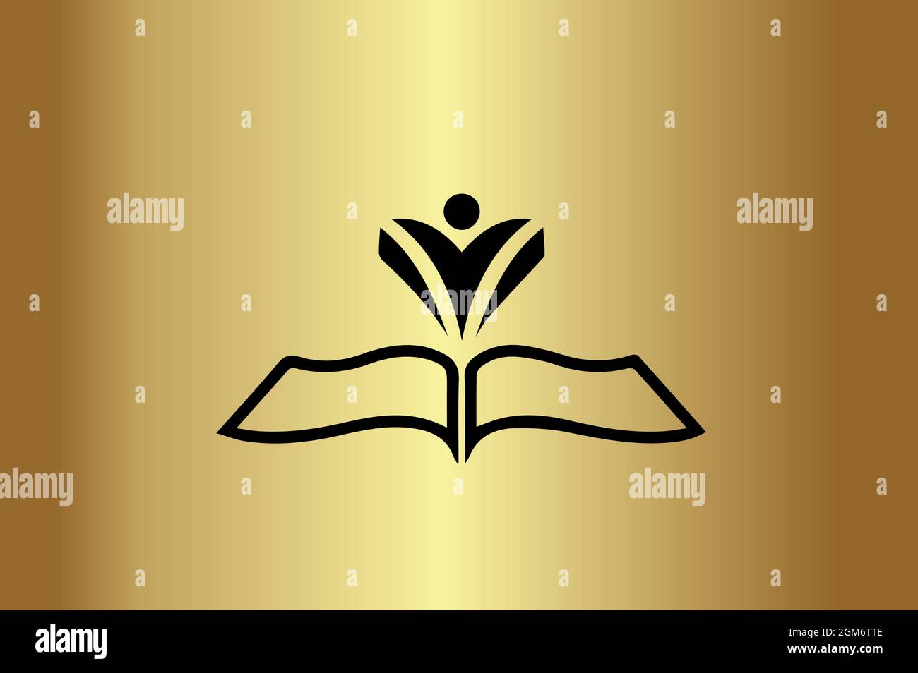 Educational elegantes Logo anfängliches Design Logo Vektor Stock Vektor