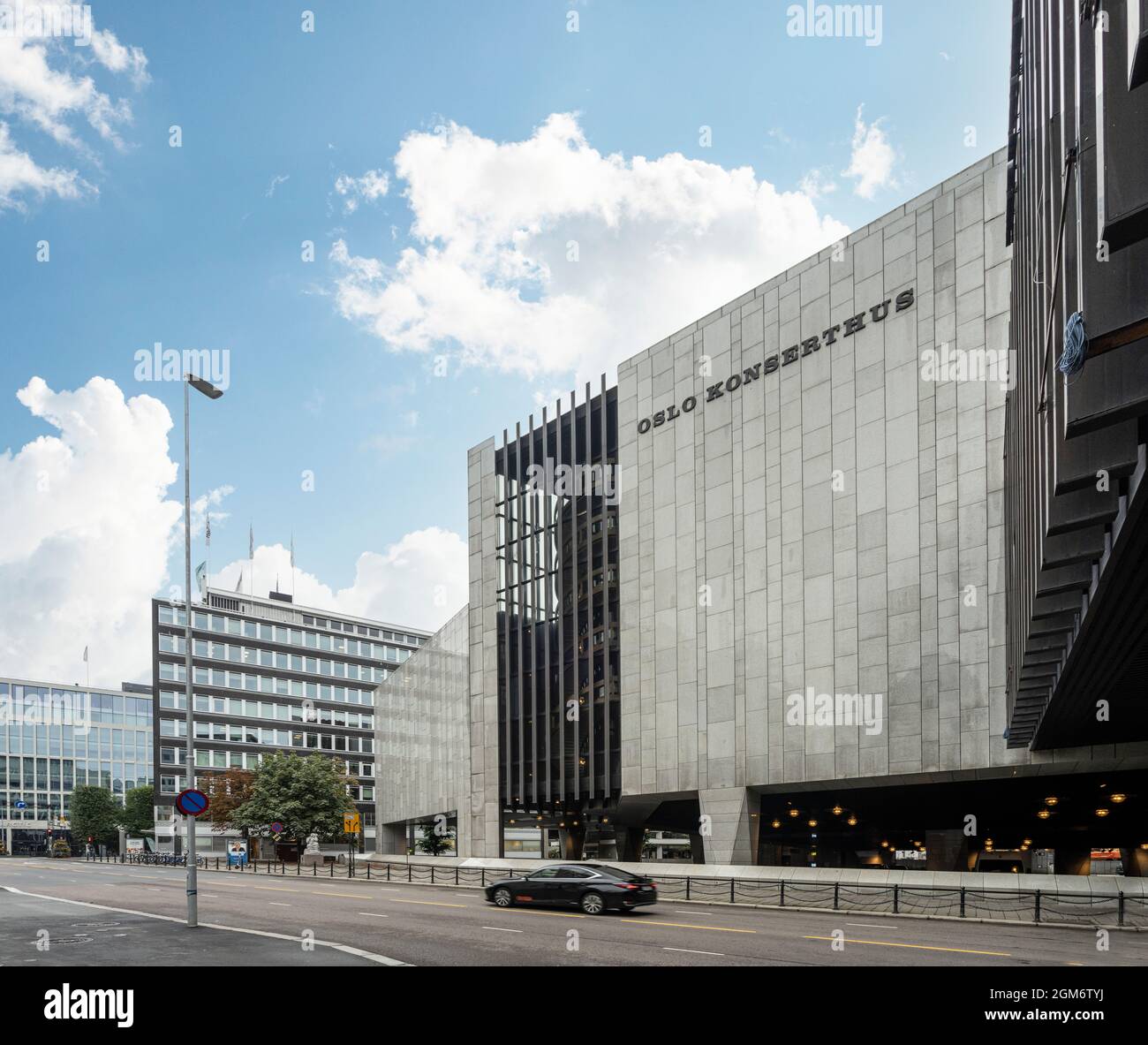 Oslo, Norwegen. September 2021. Außenansicht der Oslo Concert Hall im Stadtzentrum Stockfoto