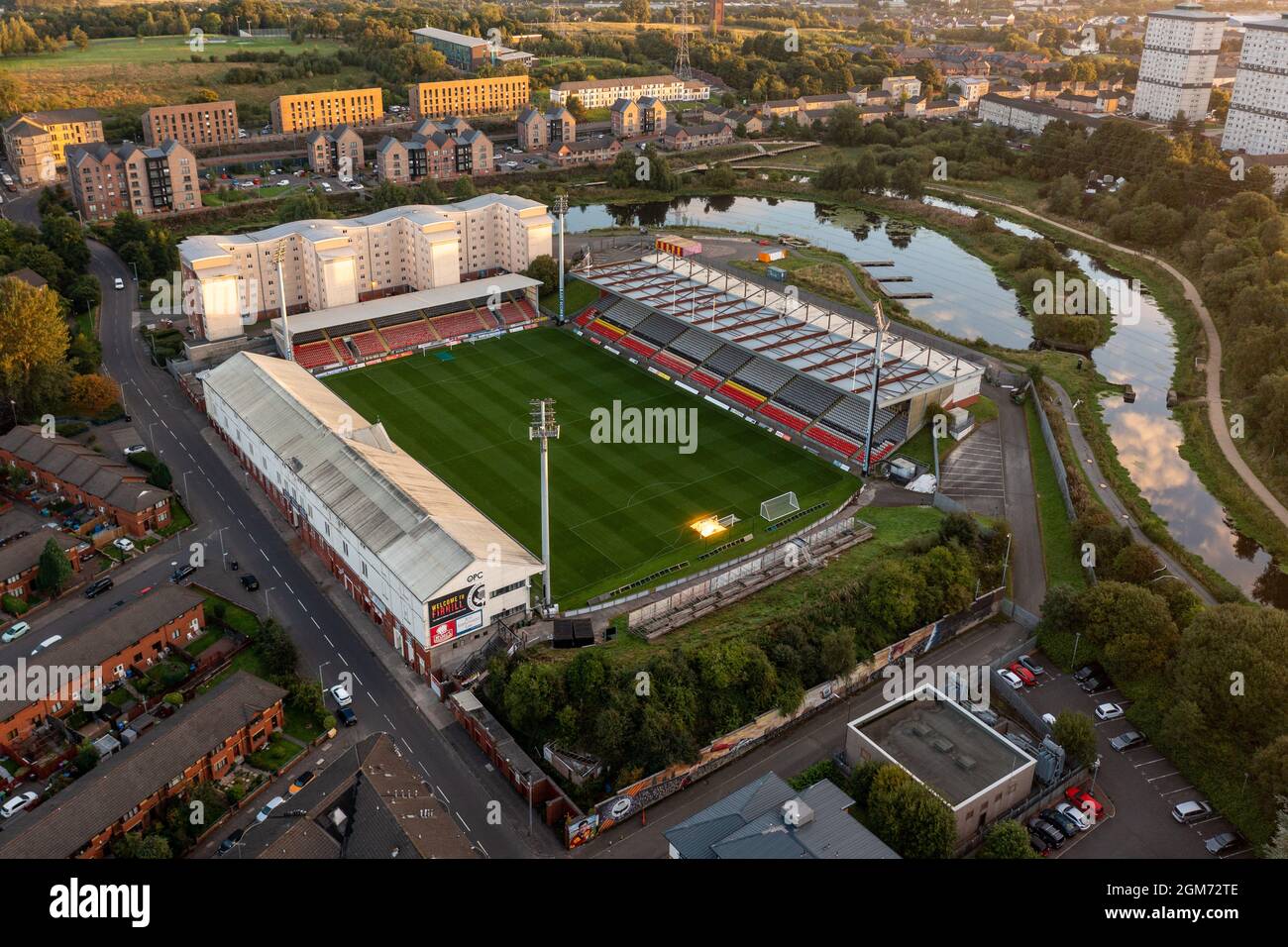 Firhill Stadium, Heimstadion des Partick Thistle FC, Glasgow, Schottland, Großbritannien Stockfoto