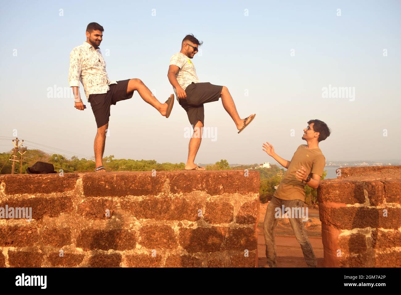 Goa Momente und Strände. Stockfoto