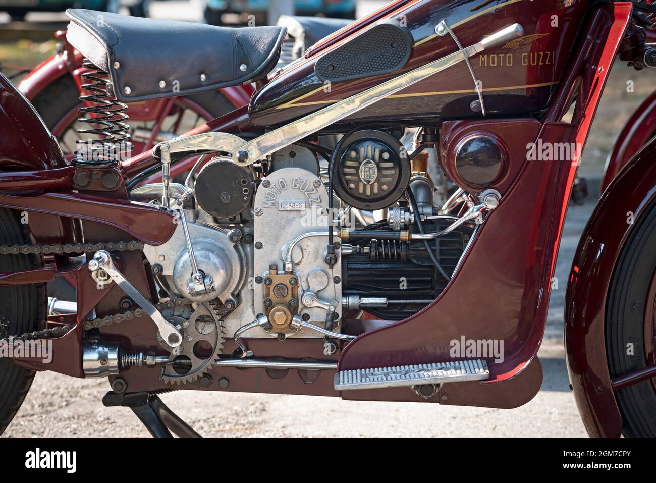 Historisches Moto Guzzi GT 16 Motorrad, 500 ccm datiert 1931, Motormotorrad Stockfoto