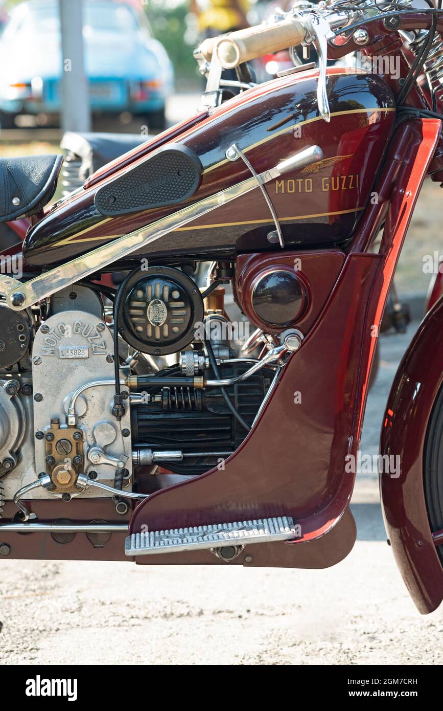 Historisches Moto Guzzi GT 16 Motorrad, 500 ccm datiert 1931, Motormotorrad Stockfoto