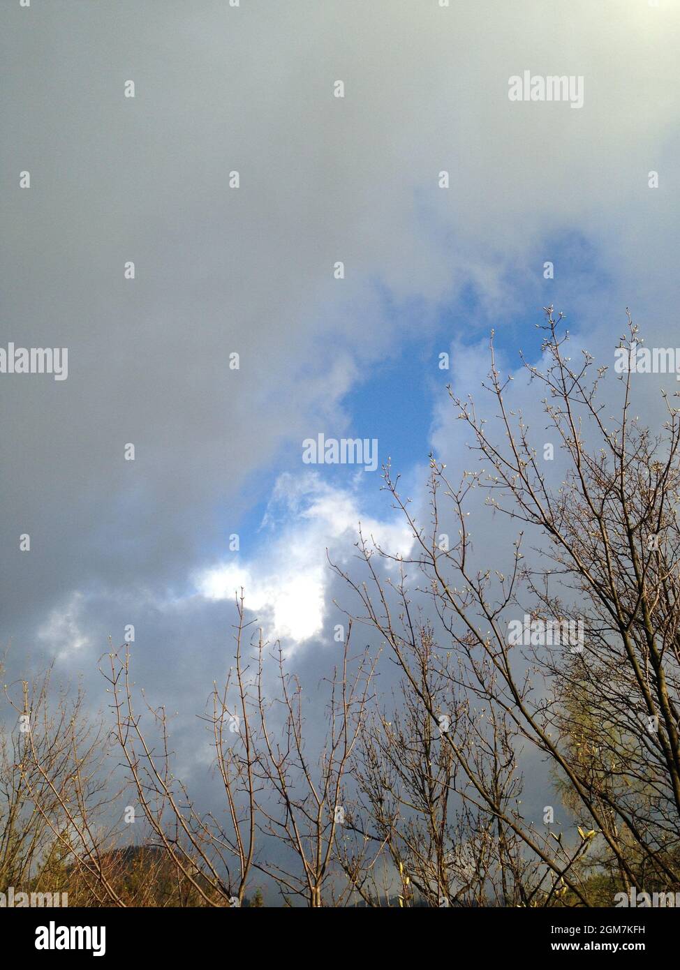 Wolken Himmel niebo wüterter Sturm Stockfoto