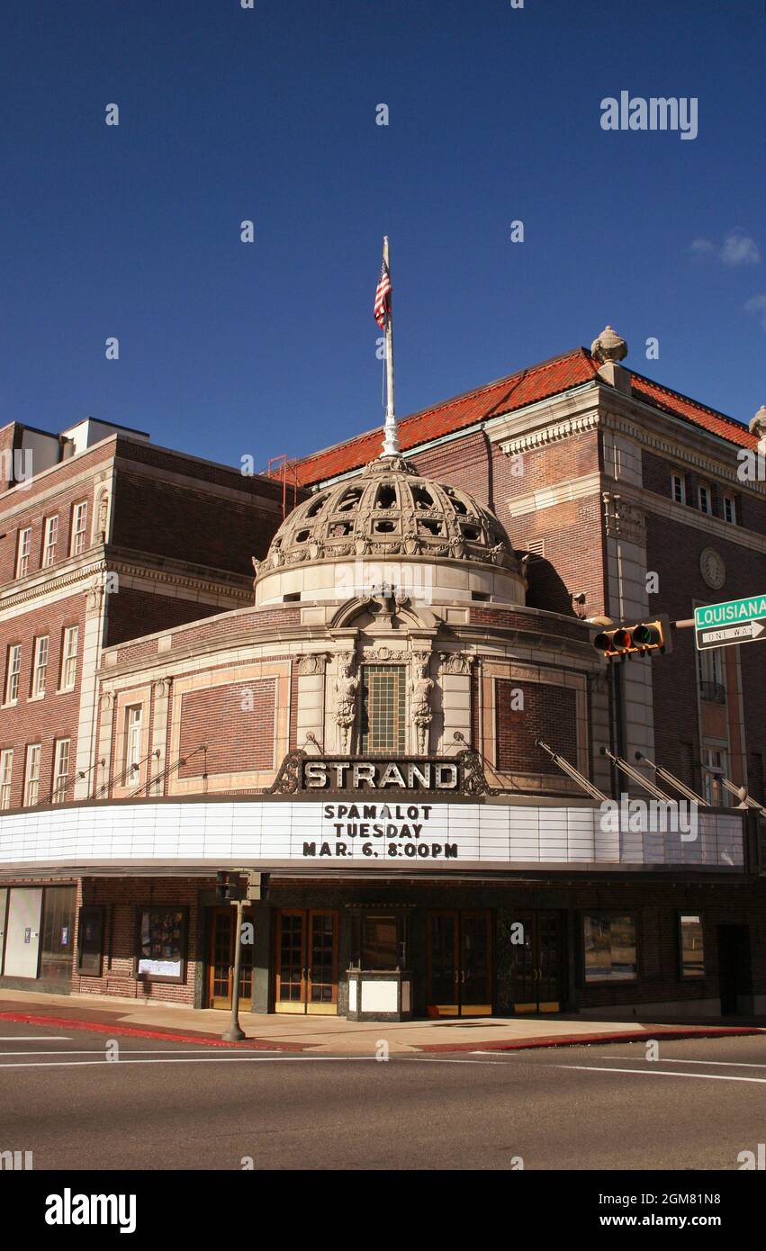 Shreveport, Louisiana: Das historische Strand Theatre befindet sich in der Innenstadt von Shreveport Stockfoto