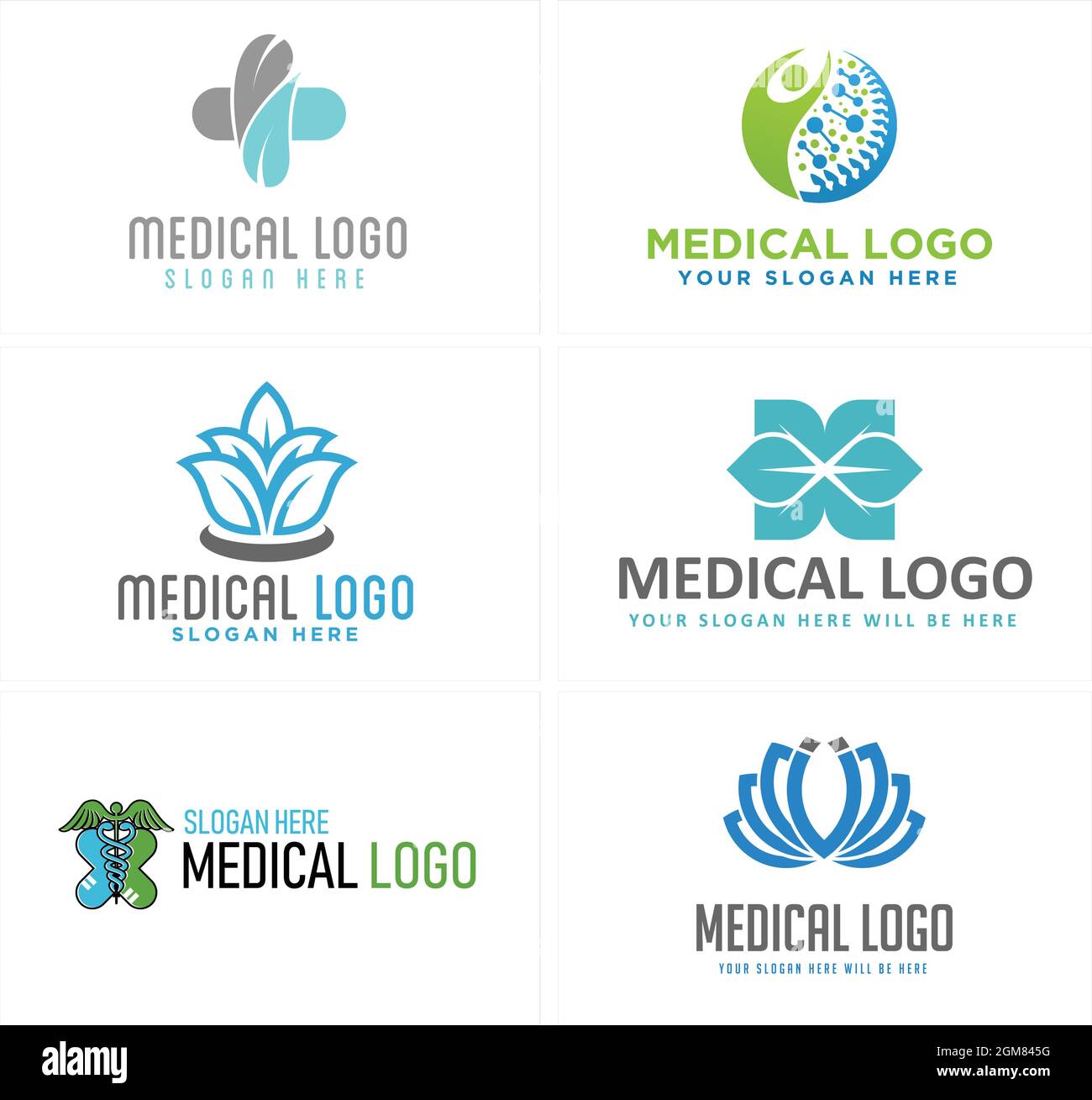 Medizinische pharmazeutische Gesundheit Natur Menschen Wirbelsäulentherapie Blatt Logo Design Stock Vektor