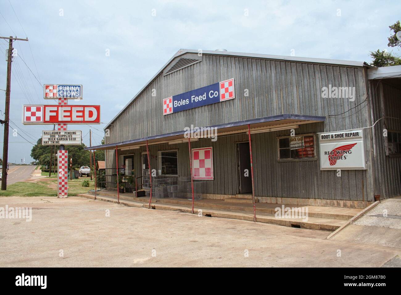 Nacogdoches, TX : Boles Futterhaus in Nacogdoches, TX Stockfoto