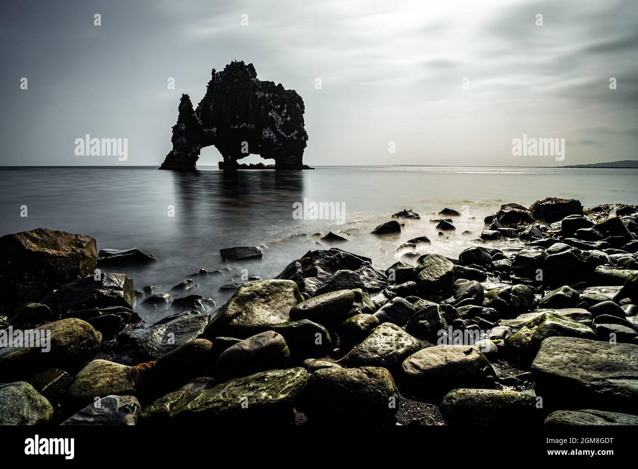 Hvitserkur in Island Stockfoto