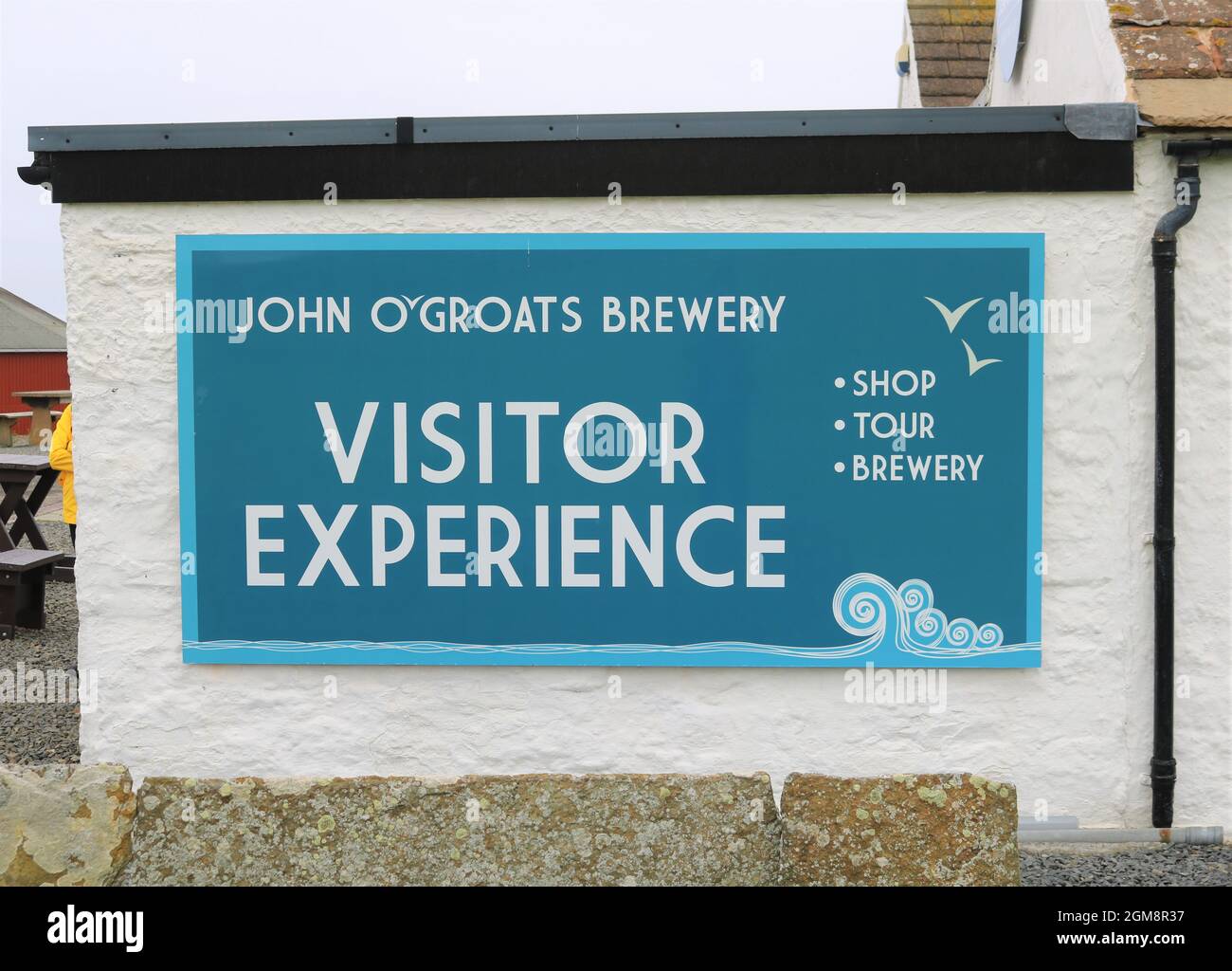 John O'Groats über Großbritanniens nordöstliche Spitze - John O'Groats Brewery Stockfoto