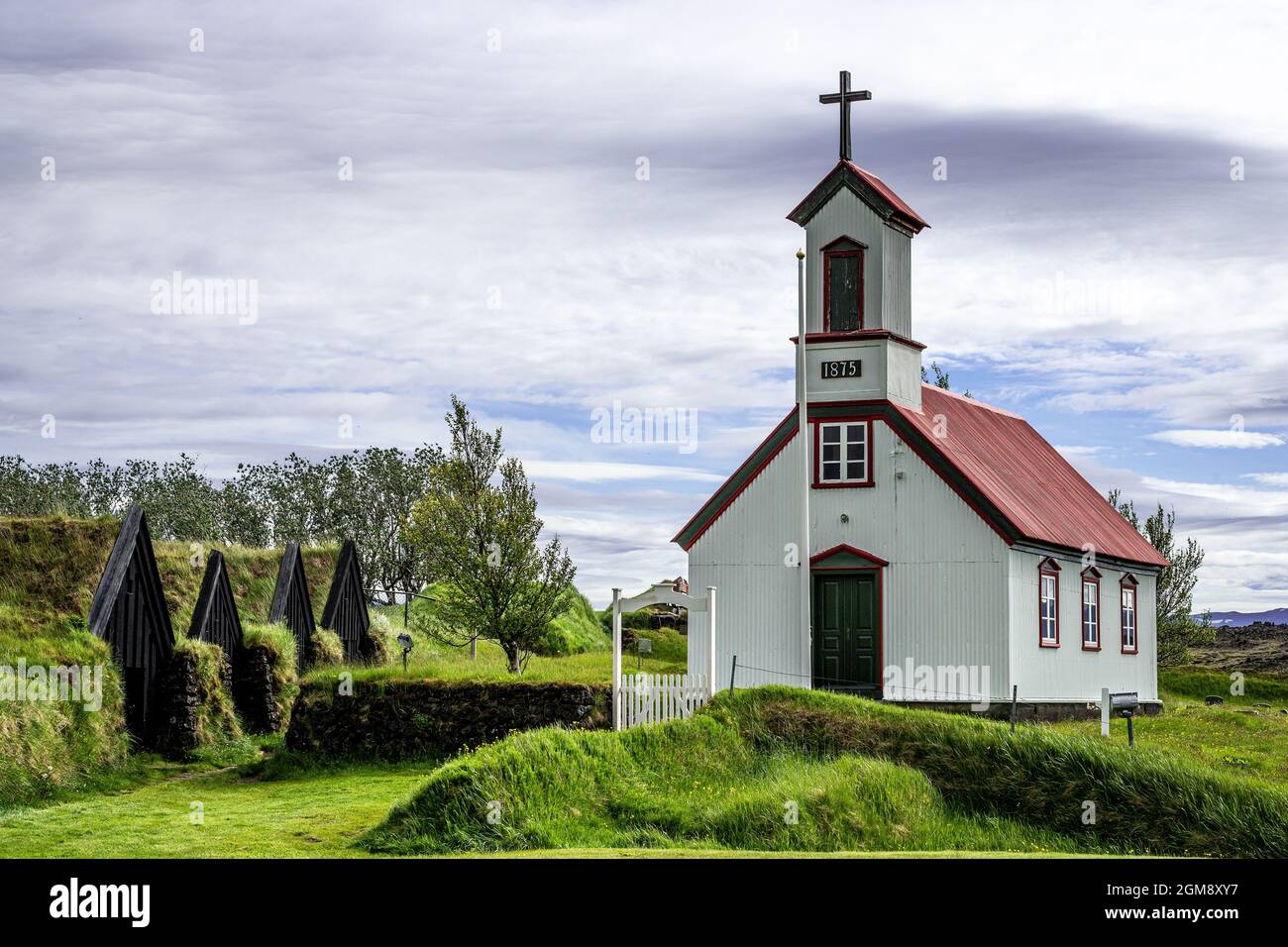 Kirche in Island Stockfoto