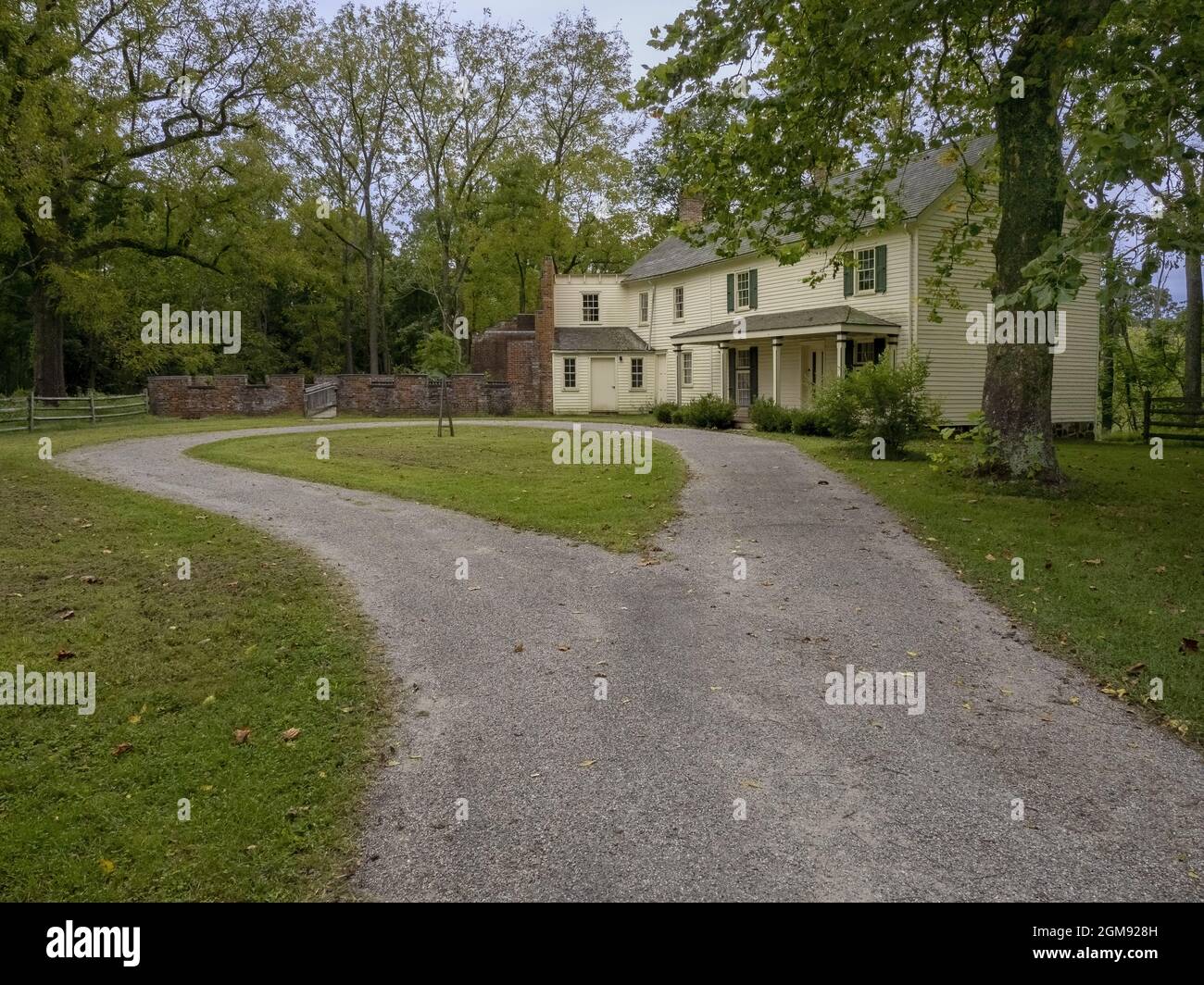 Villa und Dormitory Ruins, Allaire Village, Allaire State Park, Monmouth County, New Jersey Stockfoto