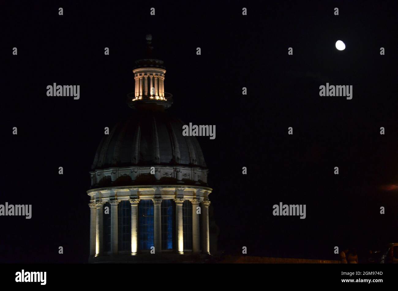 Einige Fotos aus der schönen Stadt Ragusa Ibla im Süden Siziliens, die während einer Reise nach Sizilien im Sommer 2021 aufgenommen wurden. Stockfoto