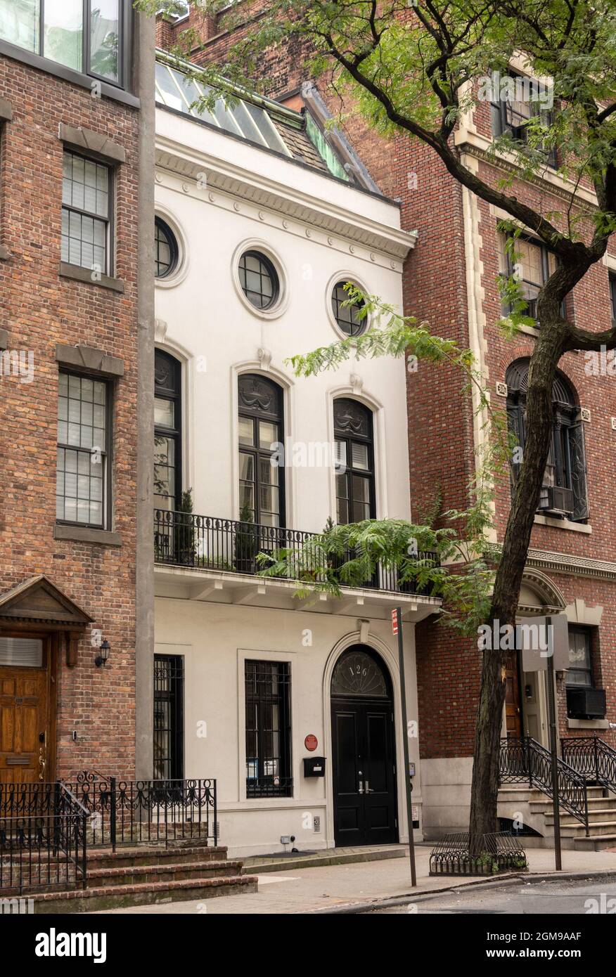 Historic Row House, 126 E. 38th Street, NYC, USA Stockfoto