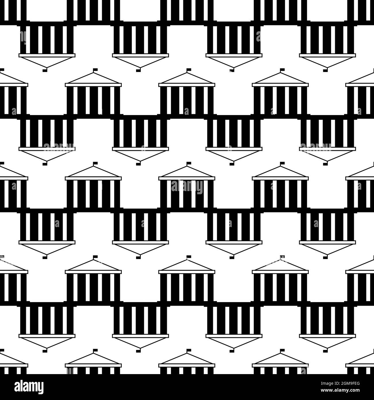 Parlament Gebäude Muster nahtlose Hintergrund Textur wiederholen Tapete geometrischen Vektor Stock Vektor
