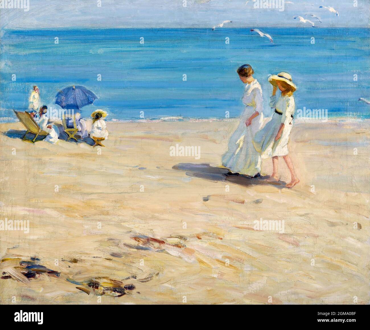 Das Blaue Meer von der kanadischen Künstlerin Helen McNicoll (1879-1915), Öl auf Leinwand, c. 1914 Stockfoto