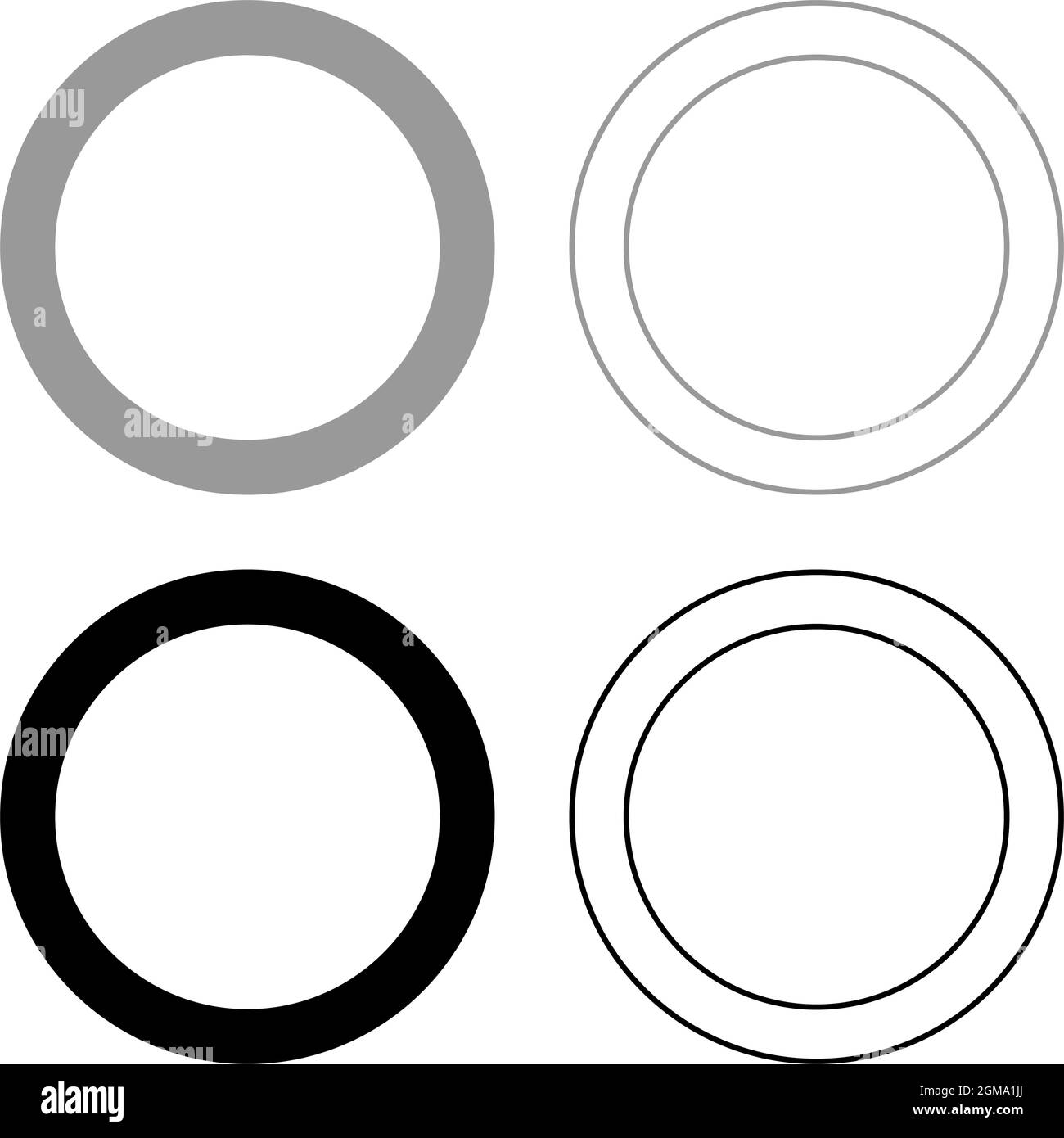 Gummidichtung Tülle Dichtung Leckage O-Ring Retten Symbol im Kreis rund  schwarz Farbe Vektor-Illustration solide Kontur Stil einfaches Bild Stock- Vektorgrafik - Alamy