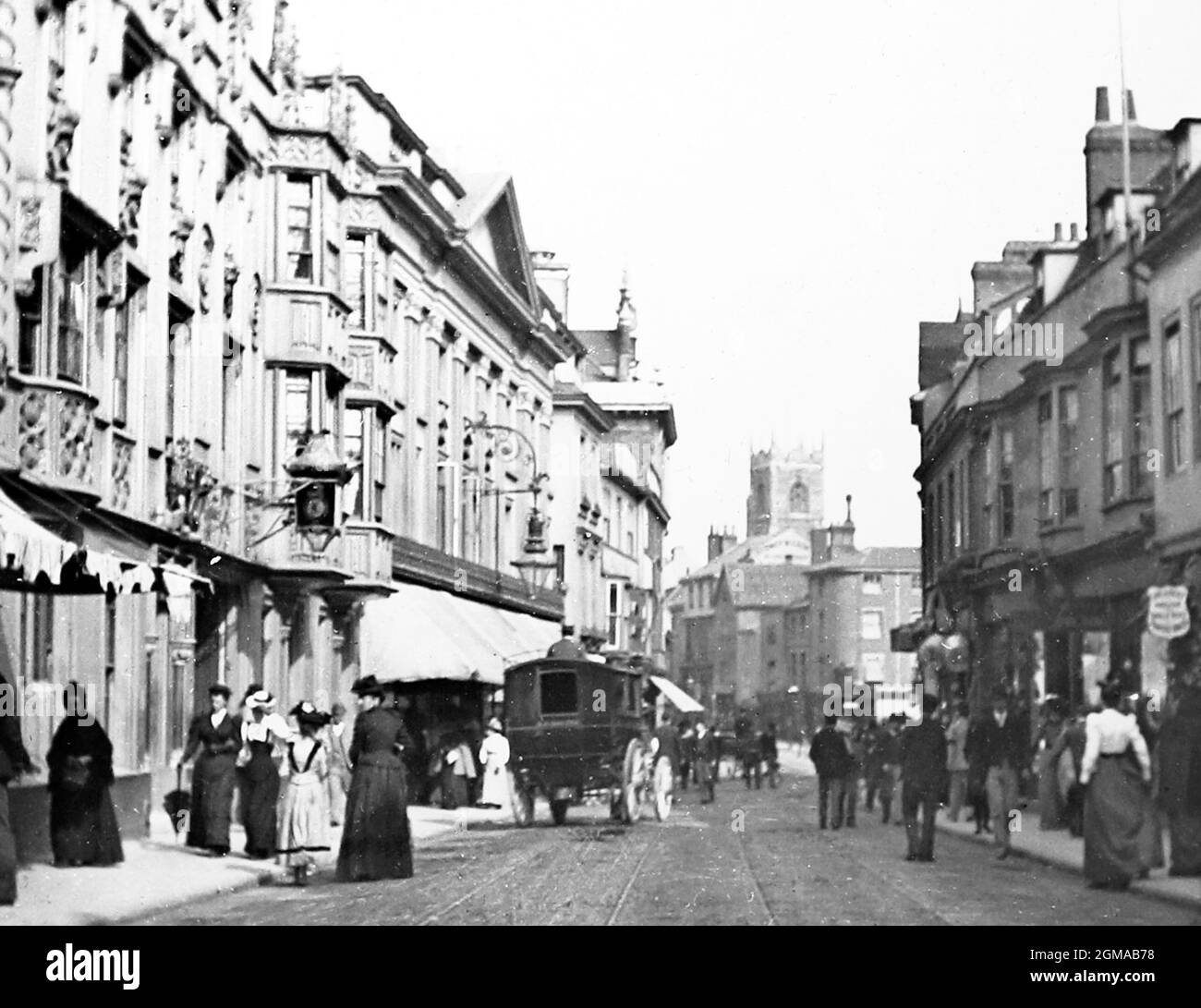 Westgate Street, Ipswich, viktorianische Zeit Stockfoto