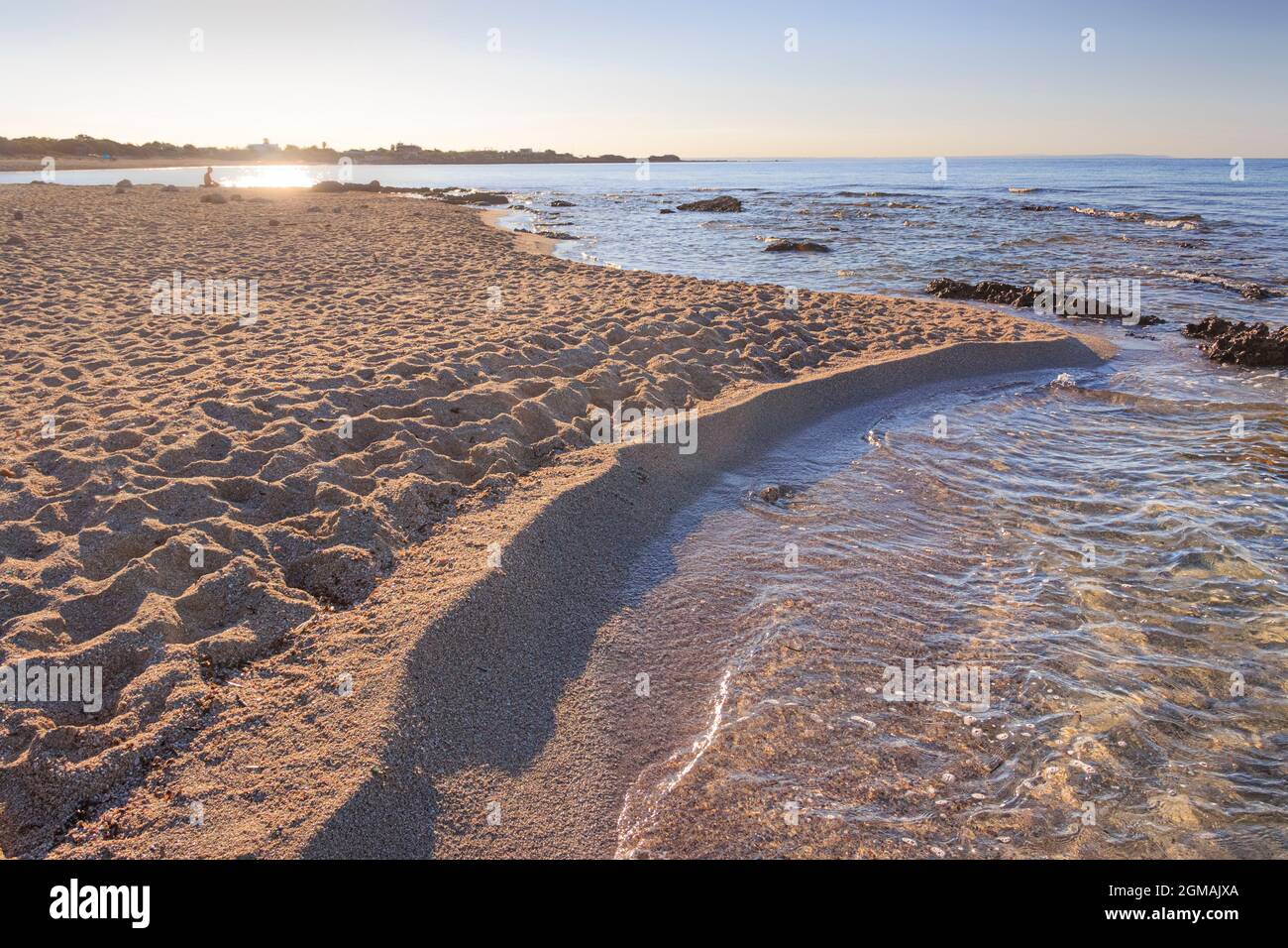 Die schönsten Strände Italiens: Punta Prosciutto in Apulien. Die Küste ist ein Paradies im Herzen des Salento. Stockfoto
