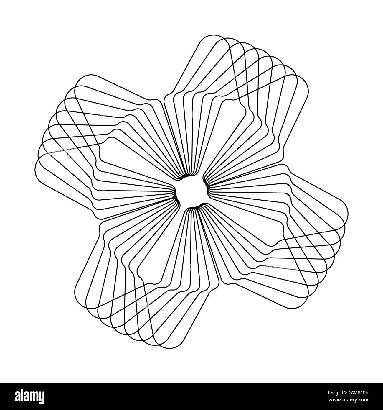 Abstrakte Formen Spirograph-Muster für Designs. spirograph-Design kann als Wasserzeichen, Poster, Einladungskarten und kreative Kunstwerke verwendet werden Stock Vektor