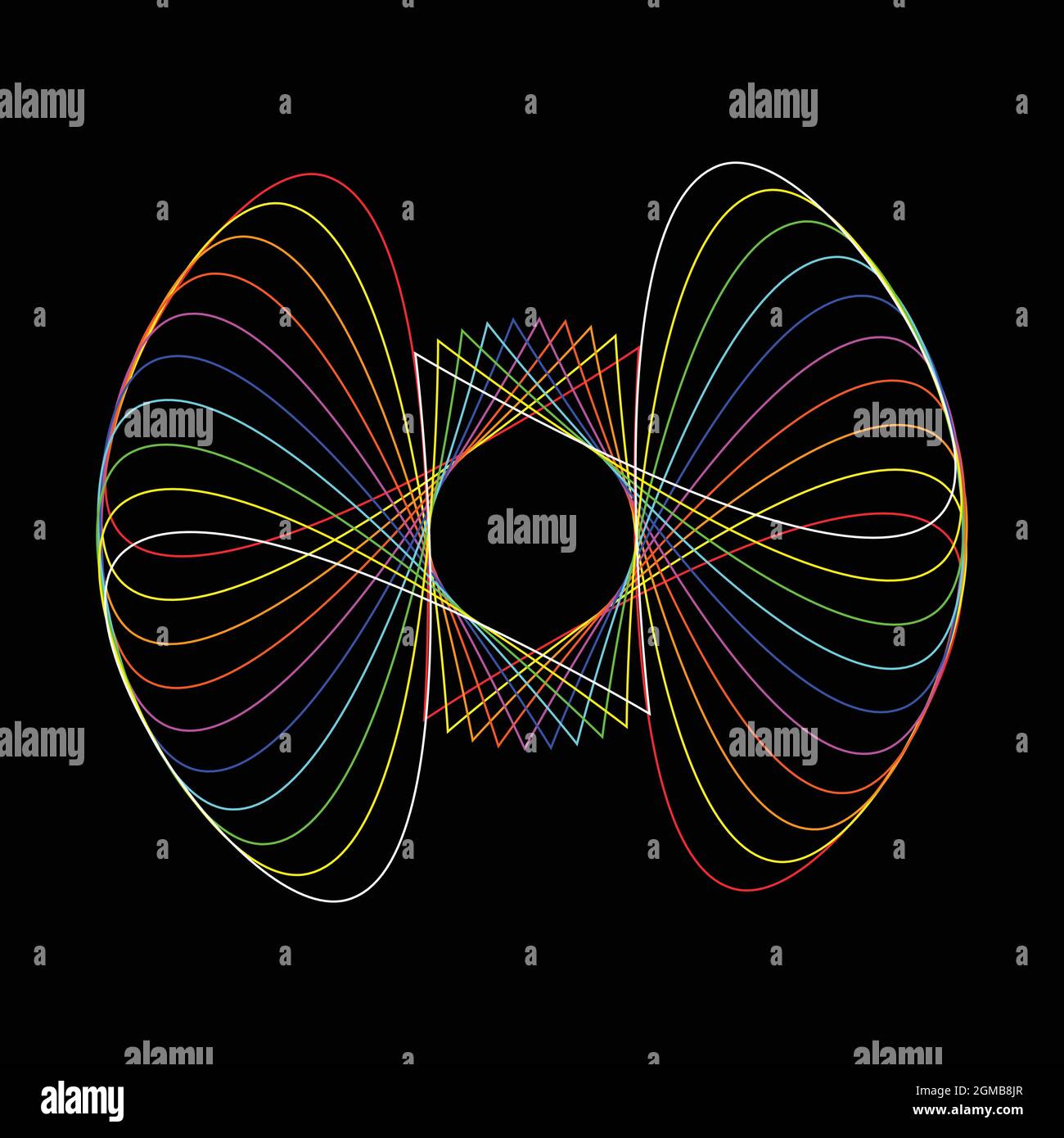 Abstrakte Formen Spirograph-Muster für Designs. spirograph-Design kann als Wasserzeichen, Poster, Einladungskarten und kreative Kunstwerke verwendet werden Stock Vektor