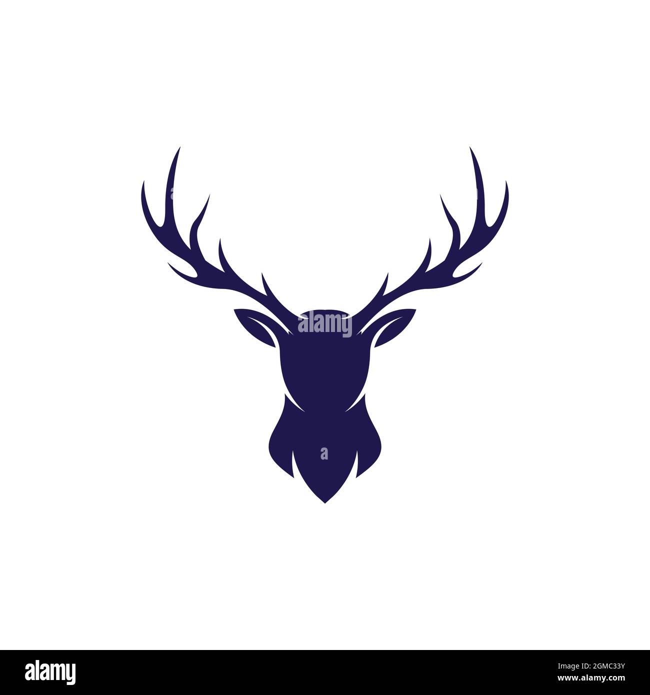 Deer Tier Vorlage Vektor Symbol Illustration Design Stockfoto