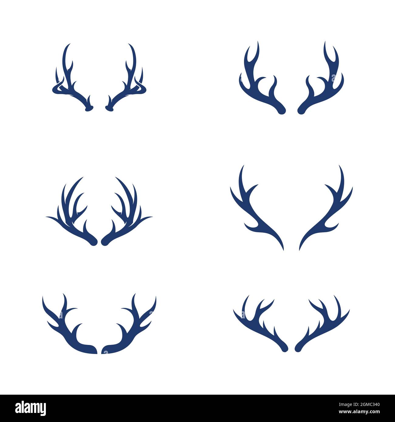 Deer Tier Vorlage Vektor Symbol Illustration Design Stockfoto