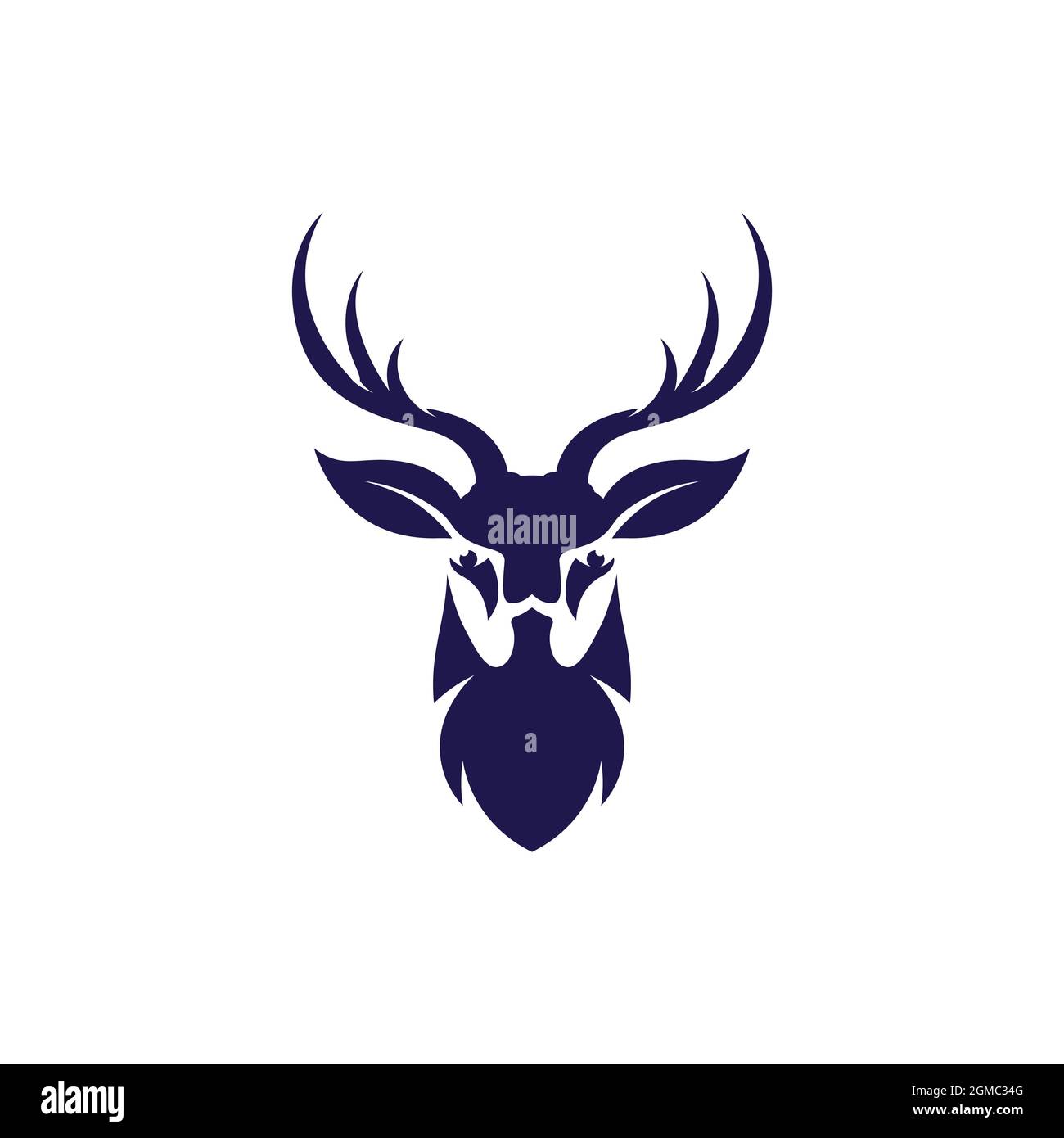 Deer Tier Vorlage Vektor Symbol Illustration Design Stockfoto