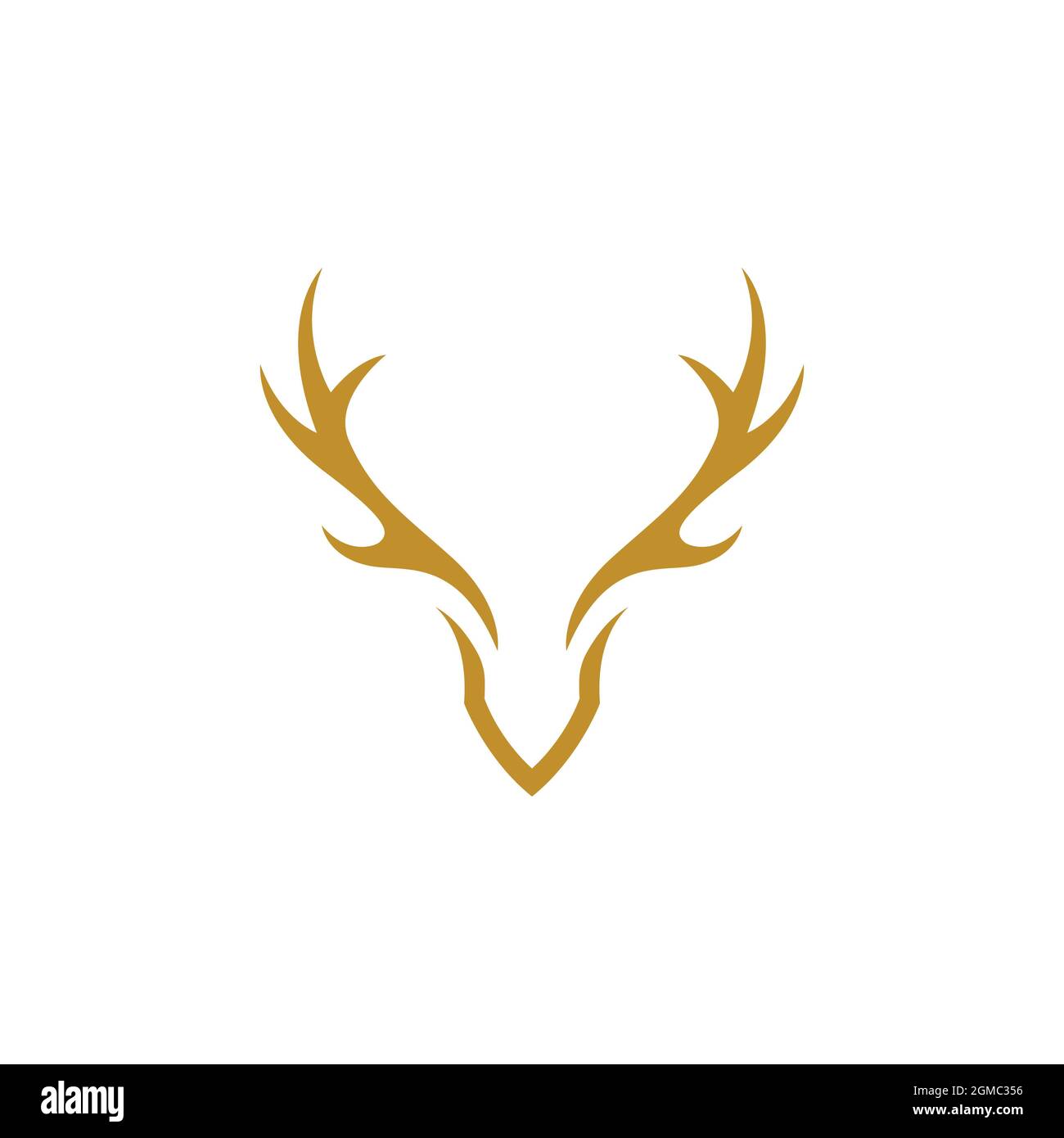 Deer Tier Vorlage Vektor Symbol Illustration Design Stockfoto