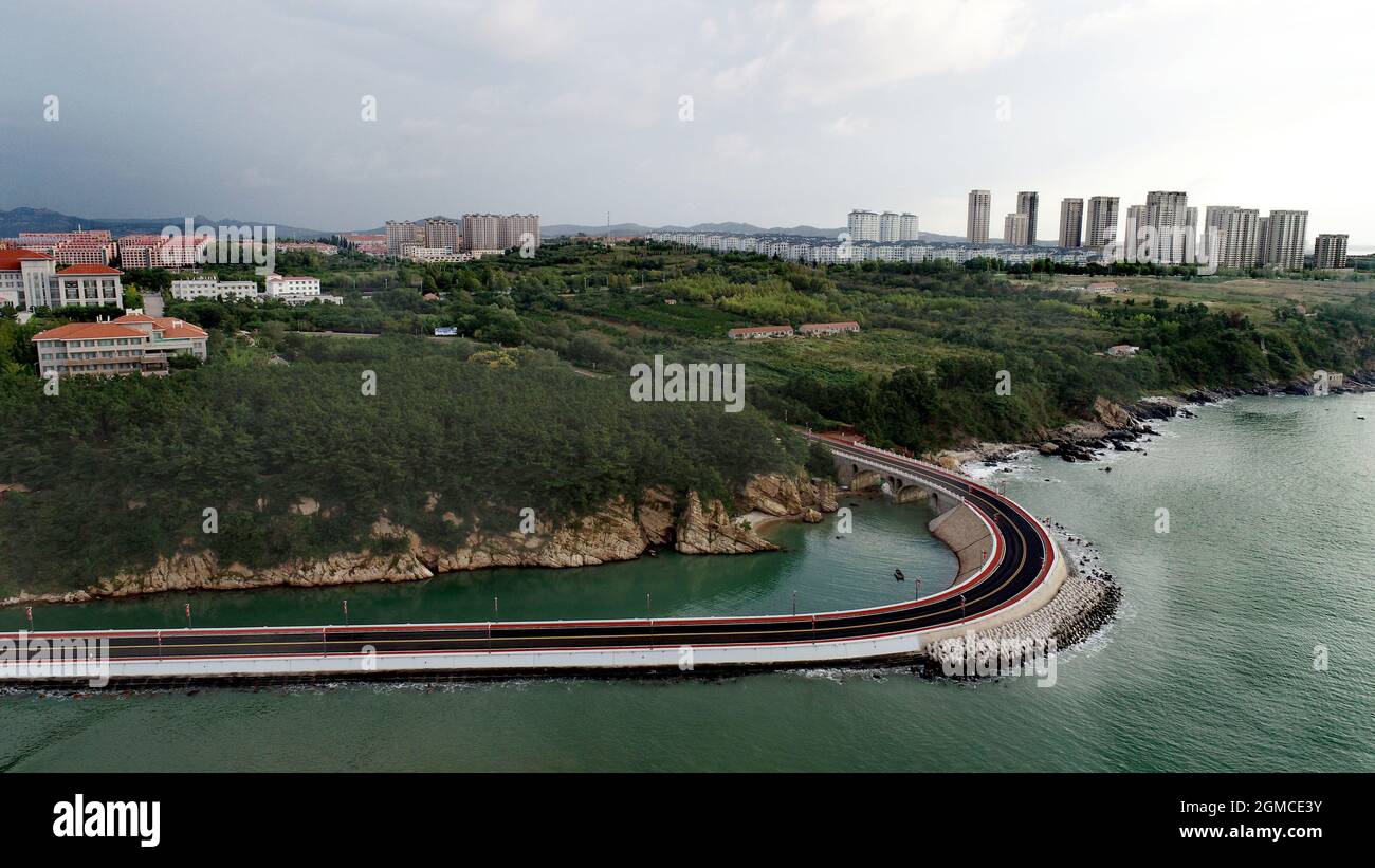 RONGCHENG, CHINA 17. SEPTEMBER 2021 Luftfoto vom 17. September 2021