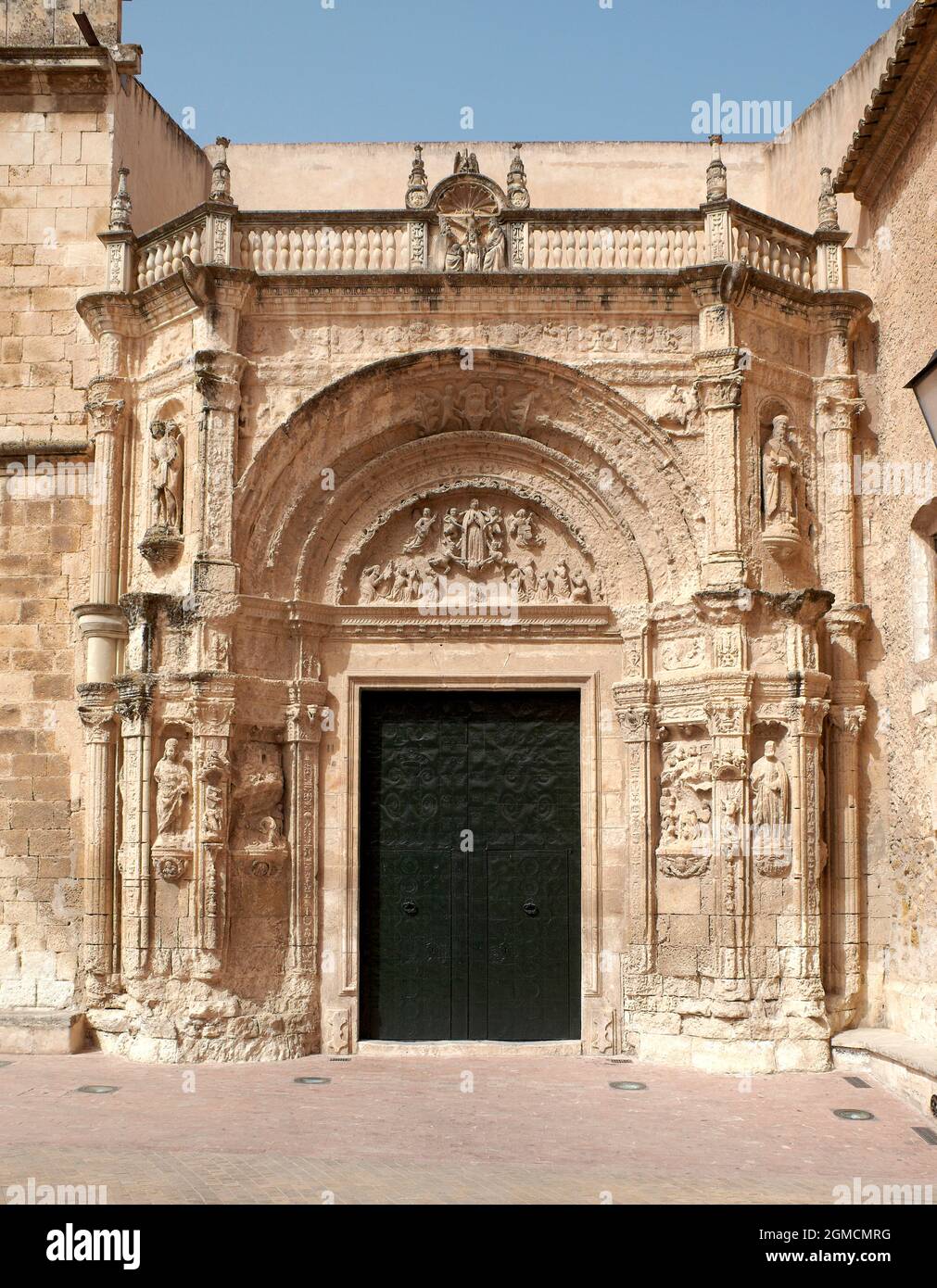La Asunción Kirche. Biar, Alacant. Comunitat Valenciana. Spanien Stockfoto