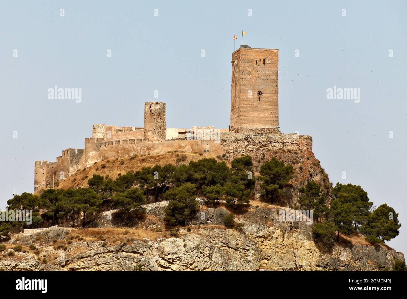 Burg. Biar, Alacant. Comunitat Valenciana. Spanien Stockfoto