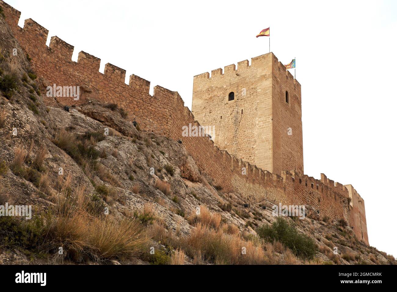 Burg. Sax, Alicante. Comunitat Valenciana. Spanien Stockfoto