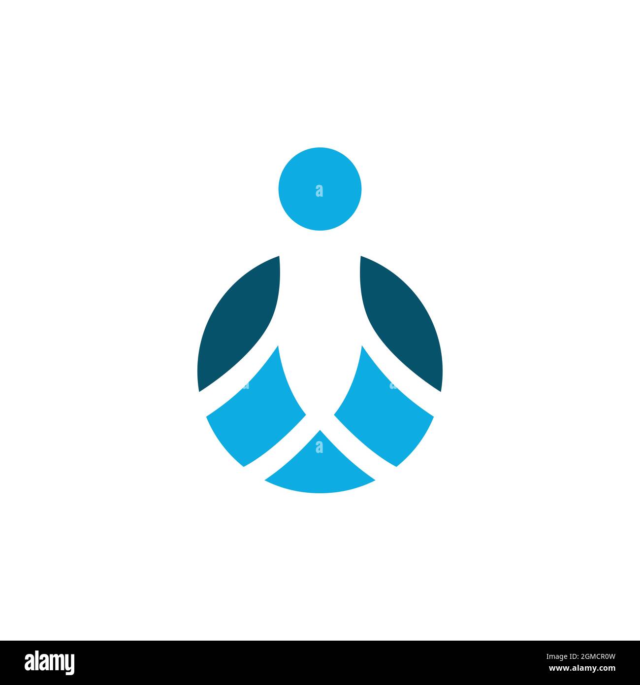 Abstraktes Pinguin Ball Logo Symbol flach Konzept Vektor Grafik-Design Stock Vektor